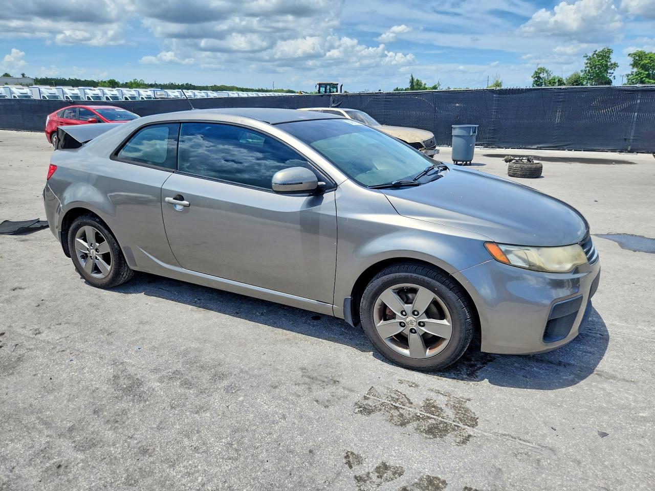 2011 Kia Forte Koup Ex Gray vin: KNAFU6A28B5370374