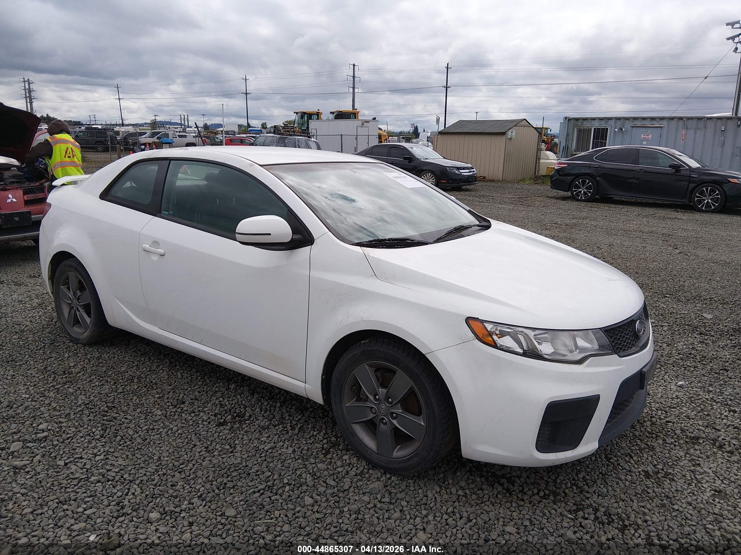 2012 Kia Forte Koup Ex White vin: KNAFU6A28C5606300