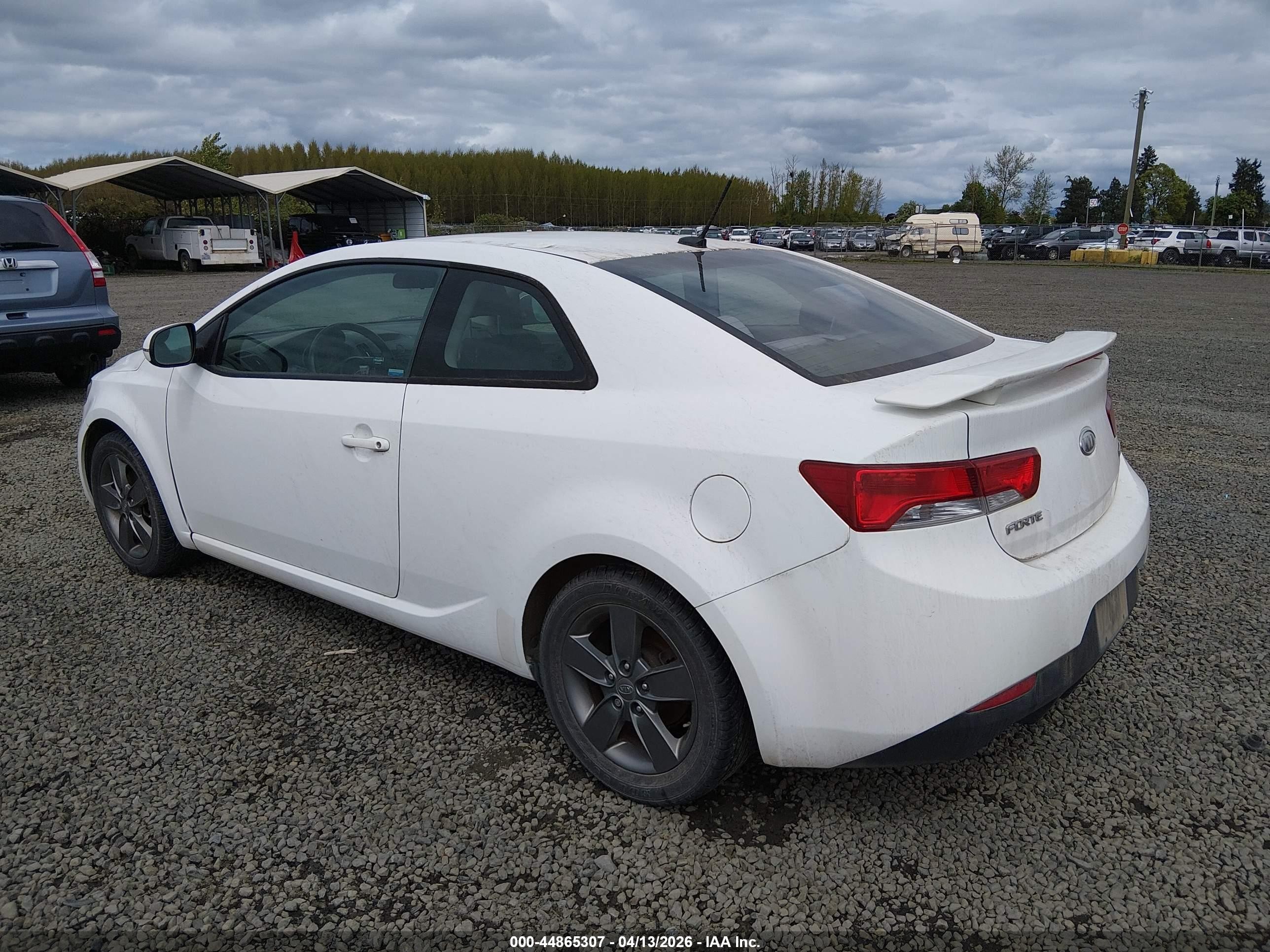 2012 Kia Forte Koup Ex White vin: KNAFU6A28C5606300