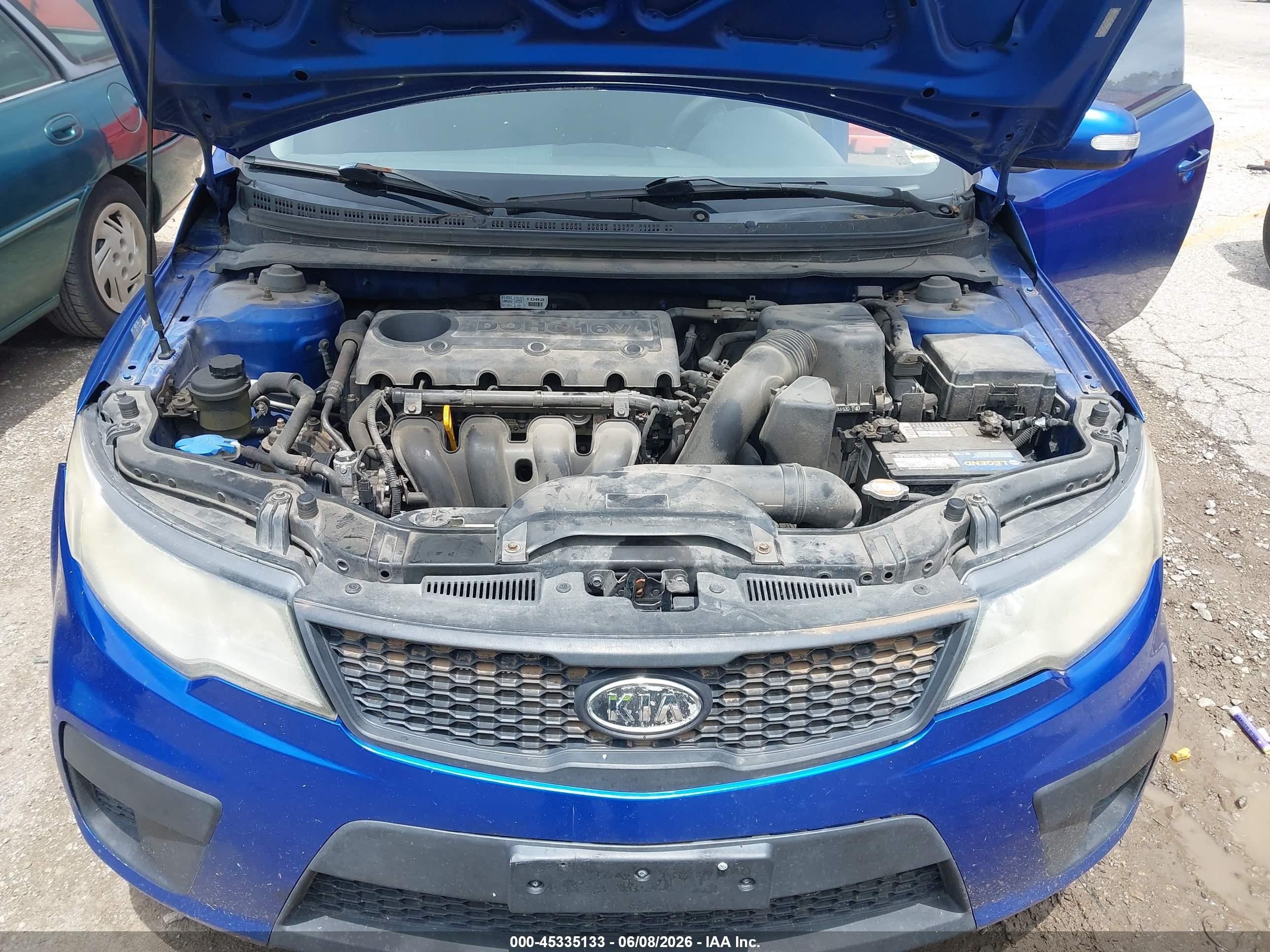 2010 Kia Forte Koup Ex Blue vin: KNAFU6A29A5134184