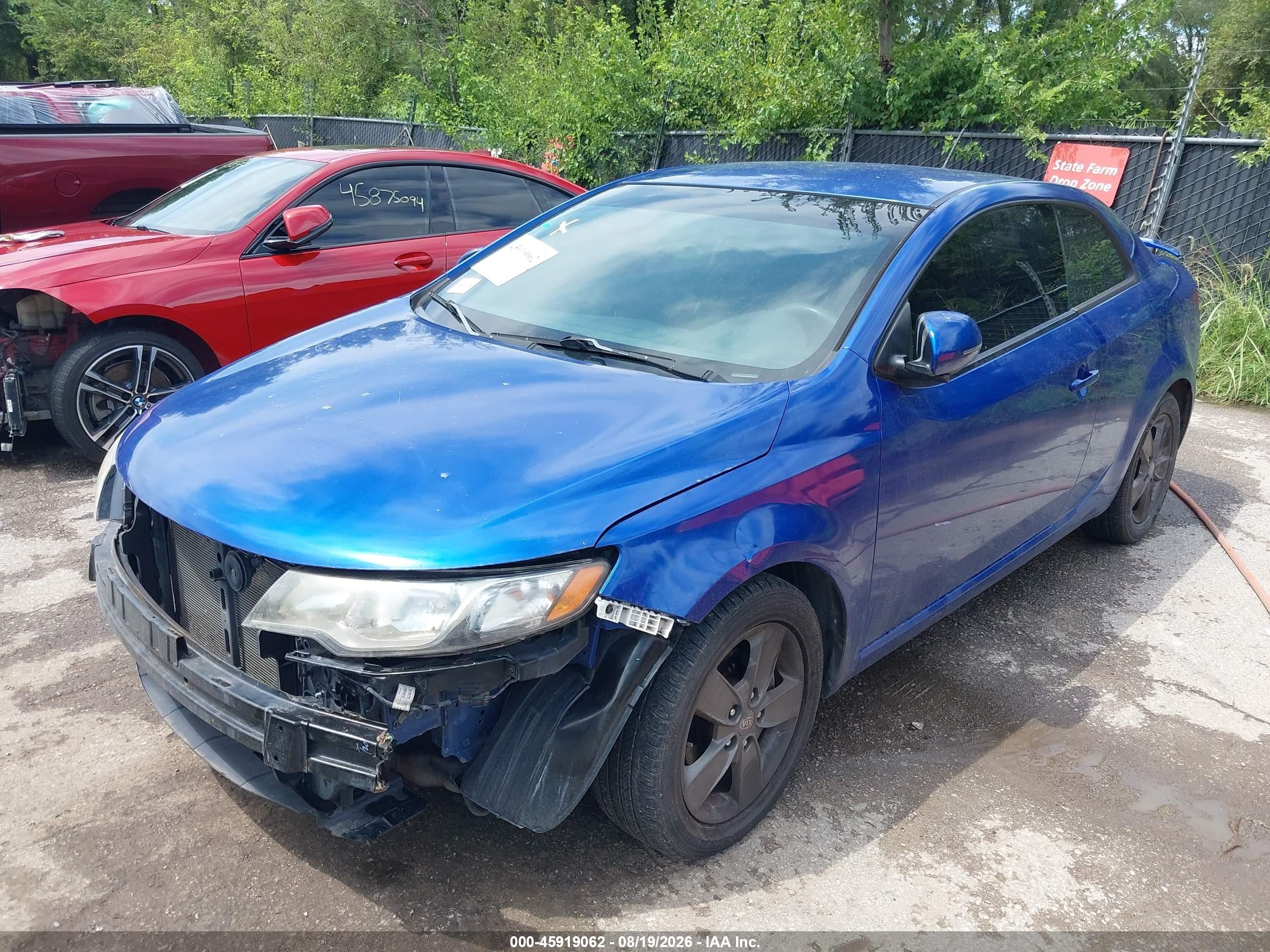 2011 Kia Forte Koup Ex Blue vin: KNAFU6A29B5455370