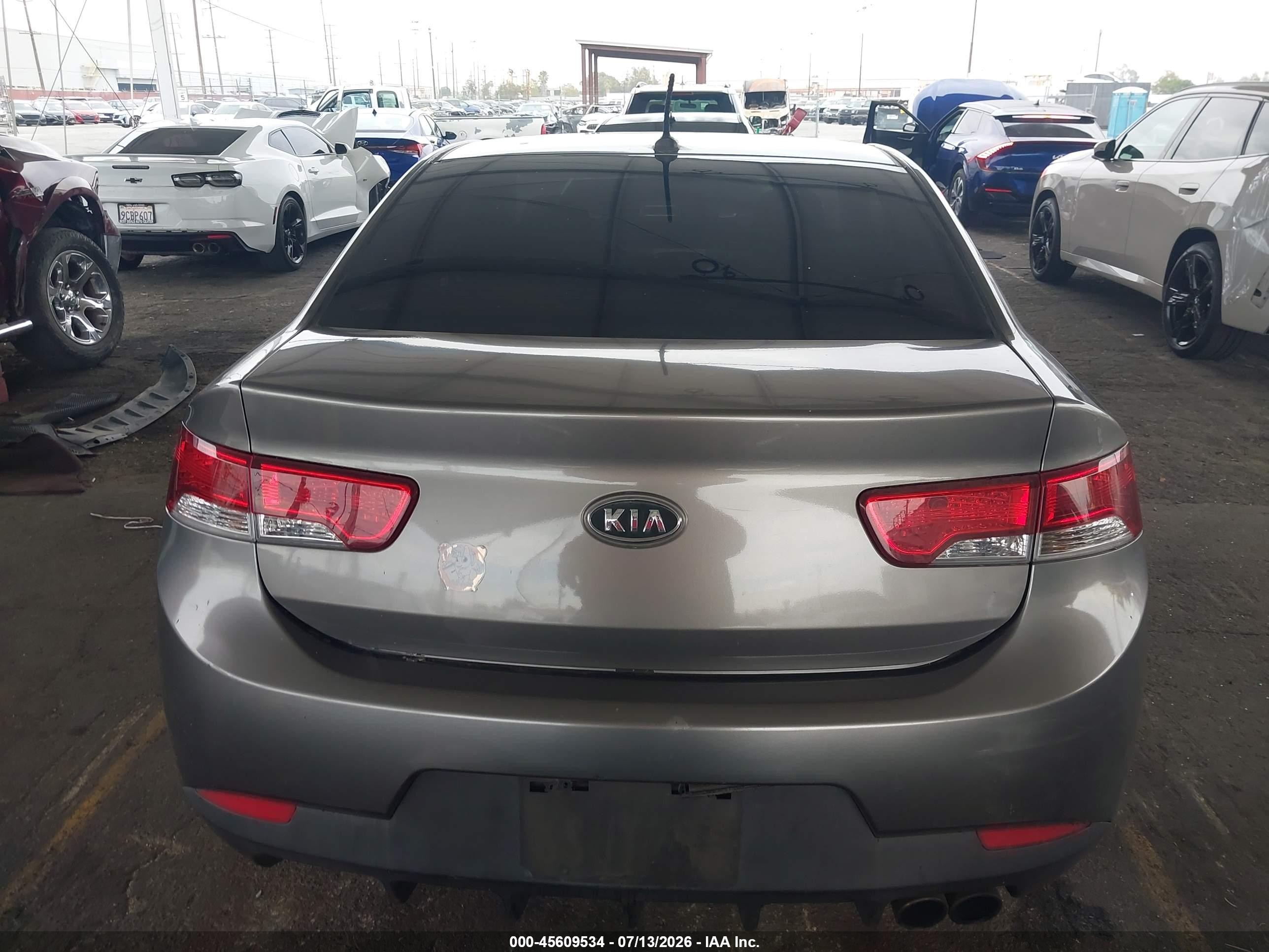 2011 Kia Forte Koup Ex Gray vin: KNAFU6A2XB5441932