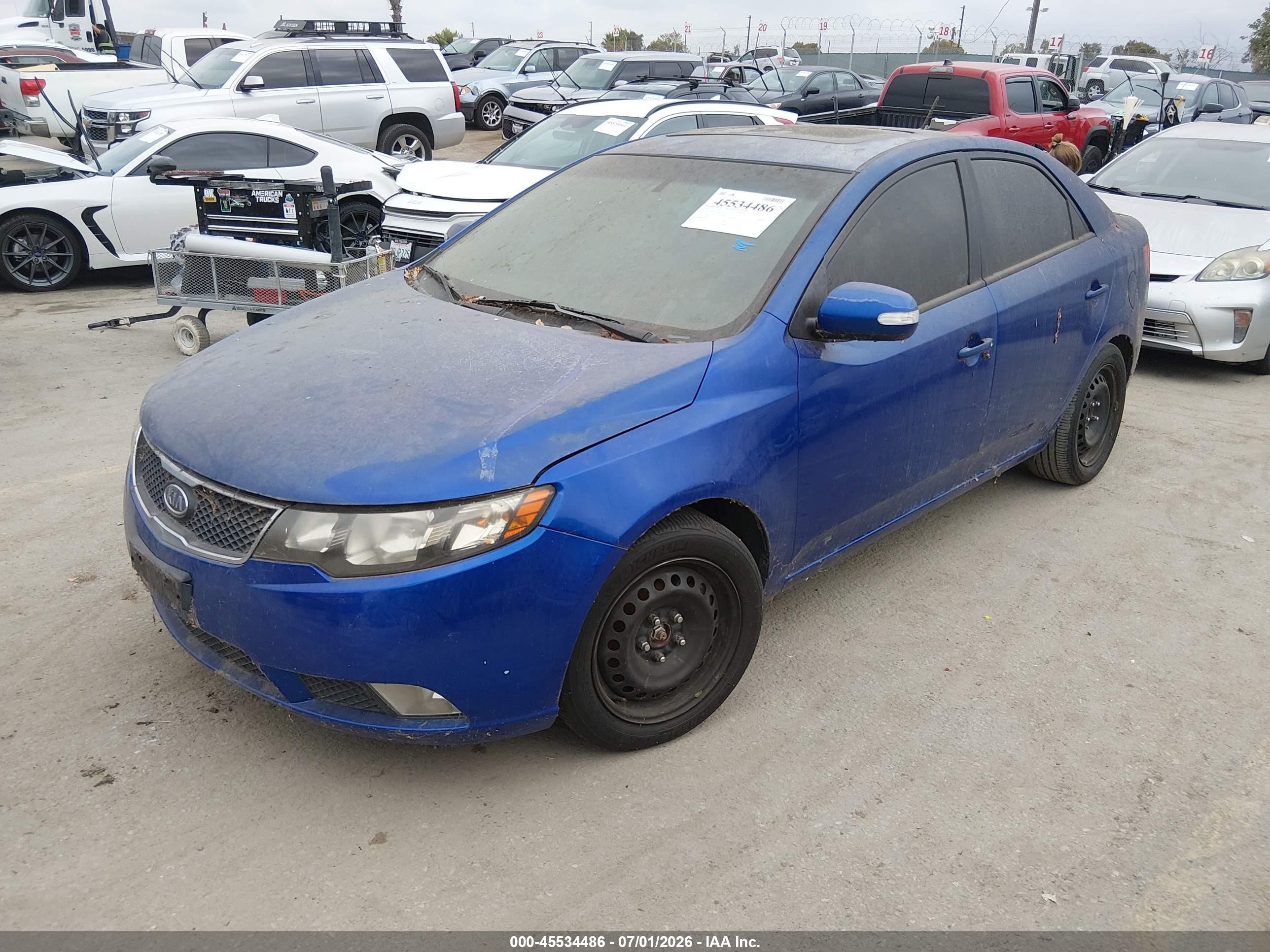 2010 Kia Forte Sx Blue vin: KNAFW4A30A5296602