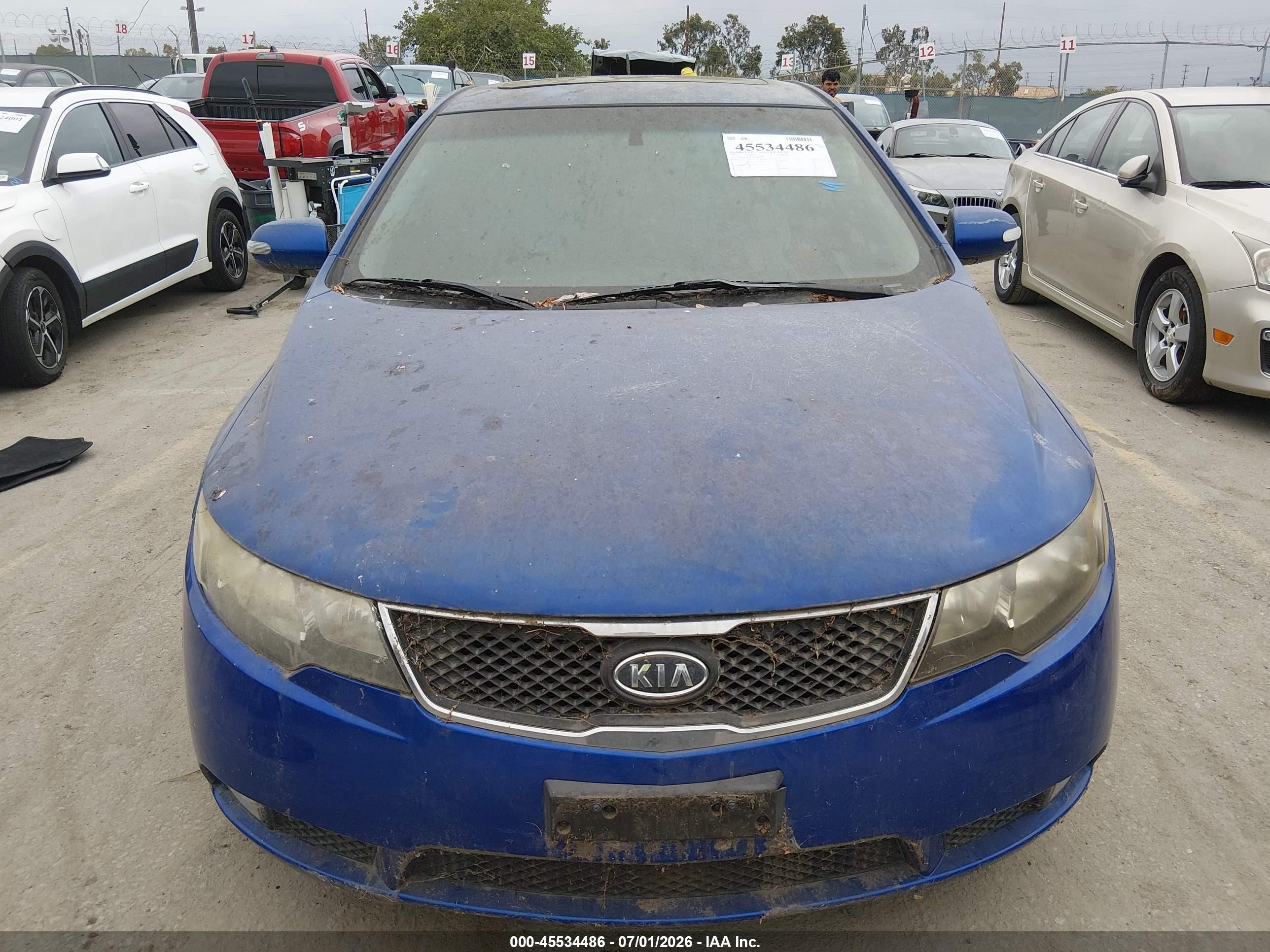 2010 Kia Forte Sx Blue vin: KNAFW4A30A5296602