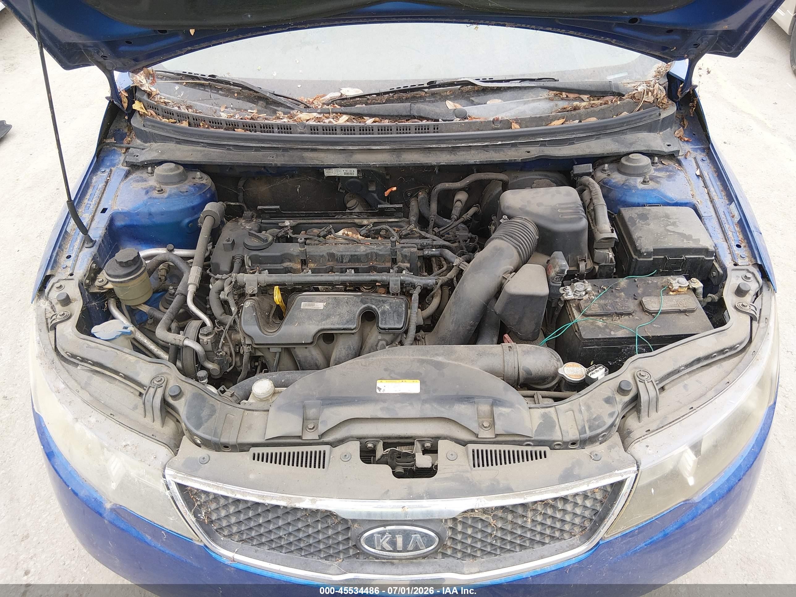 2010 Kia Forte Sx Blue vin: KNAFW4A30A5296602
