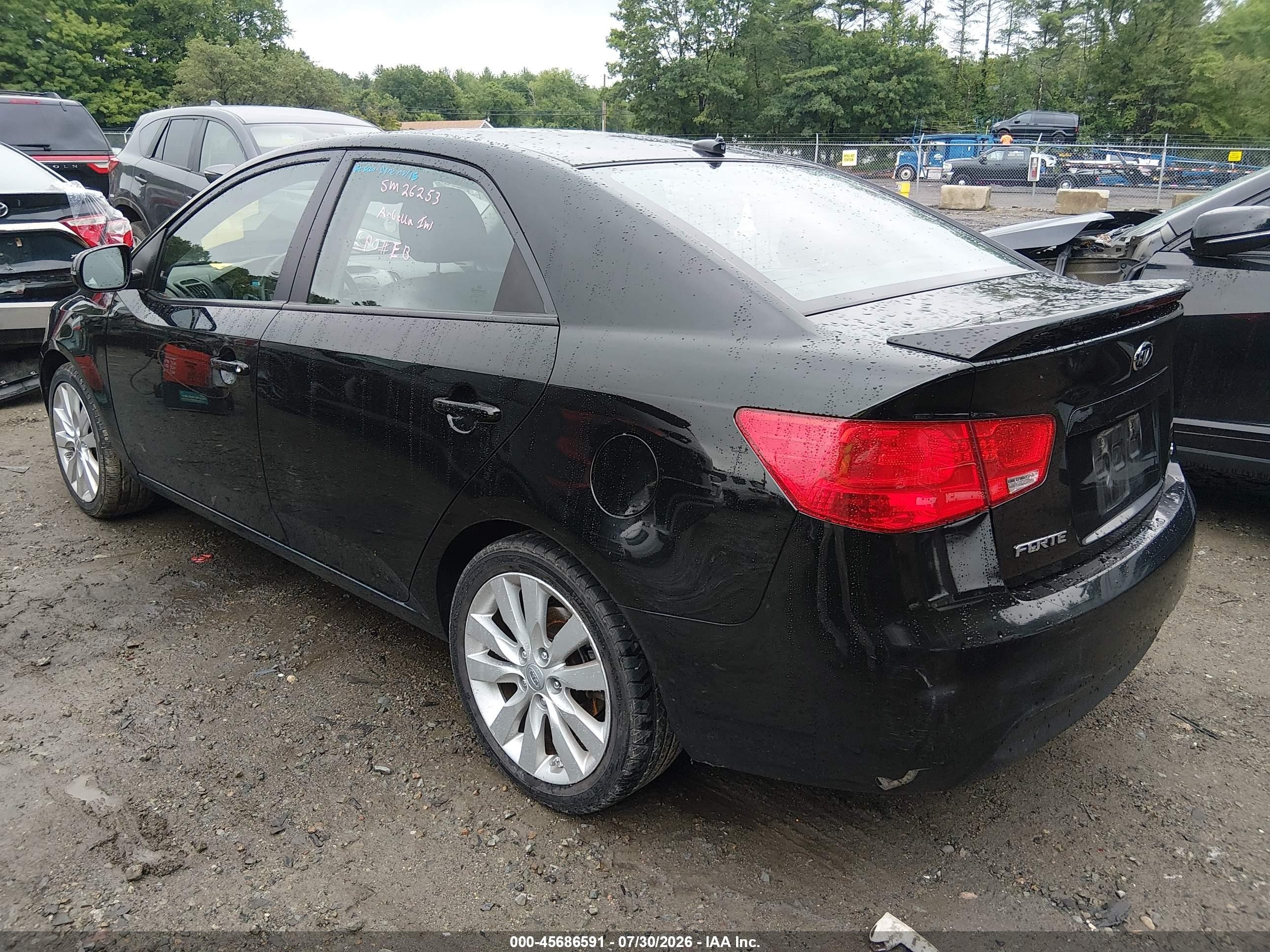 2011 Kia Forte Sx Black vin: KNAFW4A30B5377309