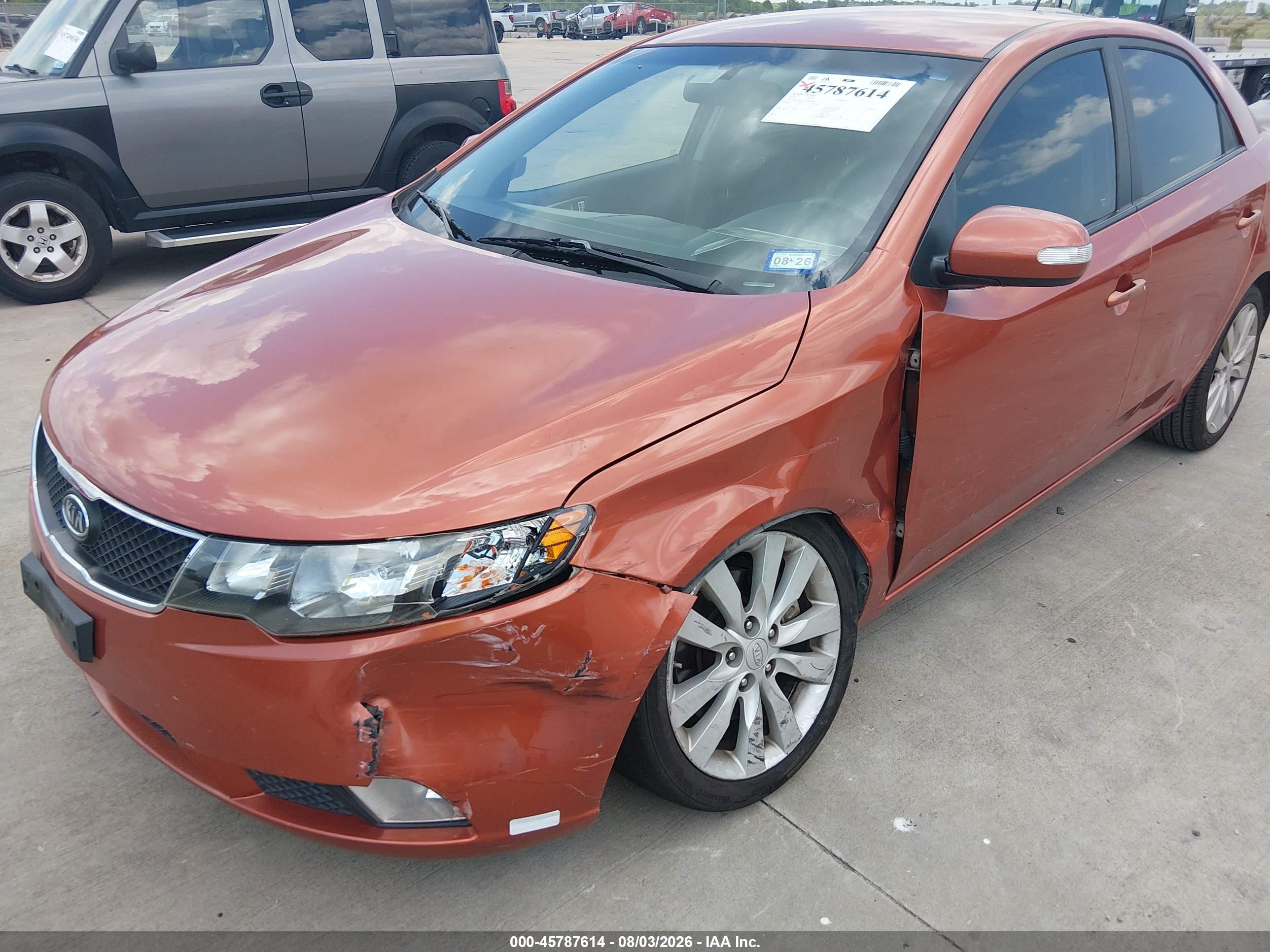 2010 Kia Forte Sx Orange vin: KNAFW4A31A5066440