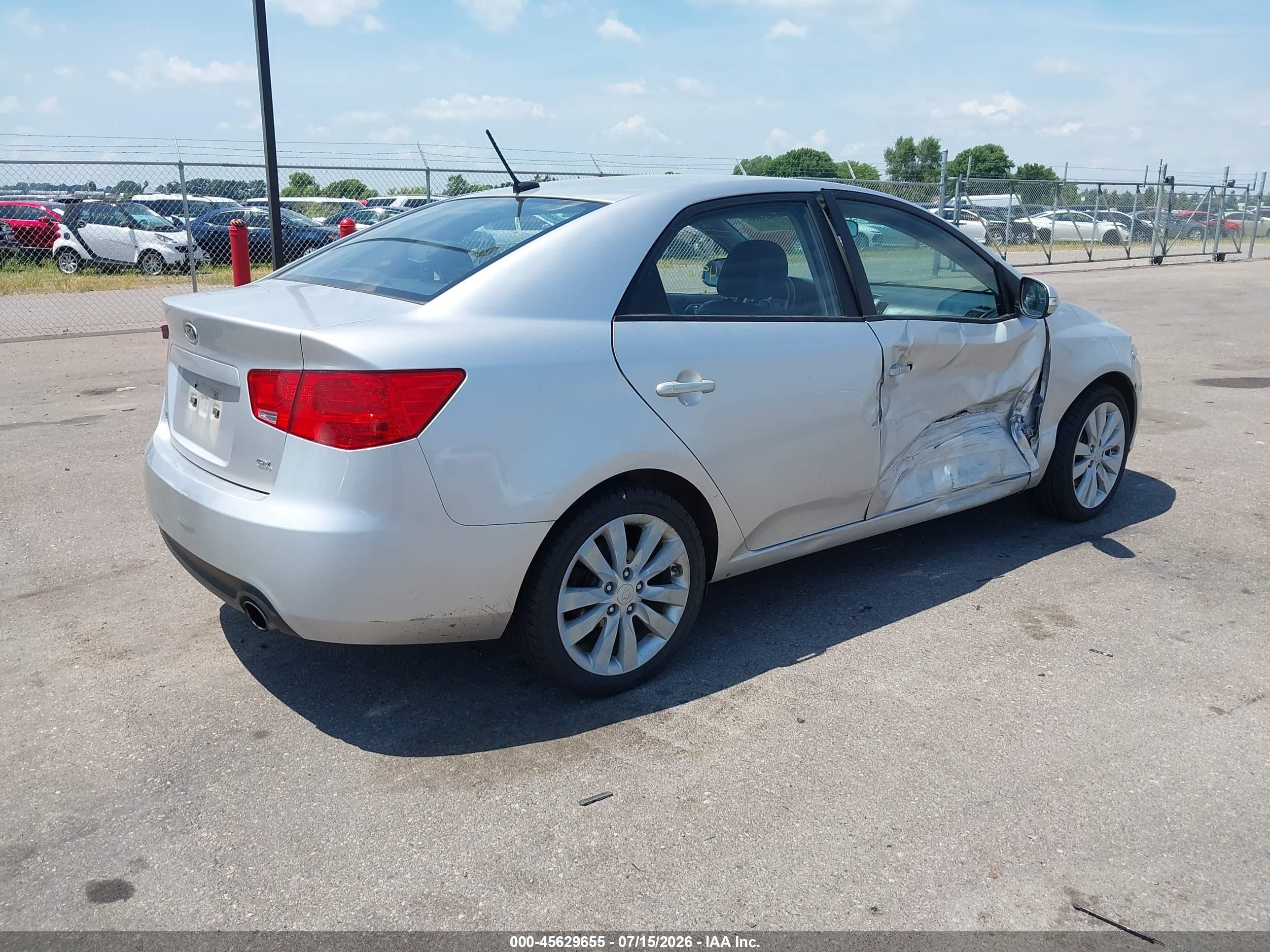2010 Kia Forte Sx Silver vin: KNAFW4A31A5067572