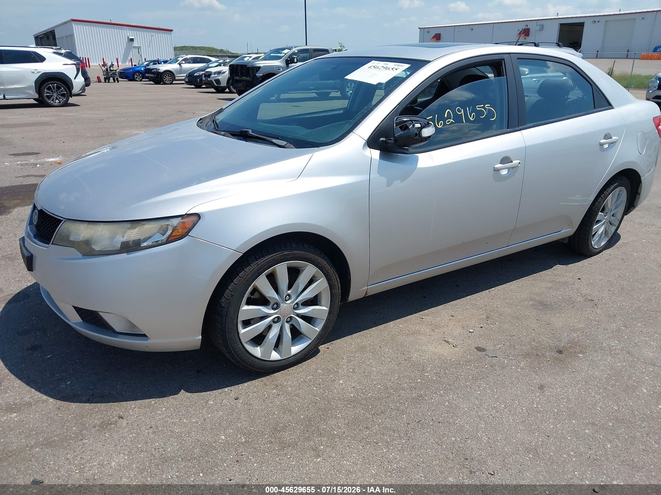 2010 Kia Forte Sx Silver vin: KNAFW4A31A5067572