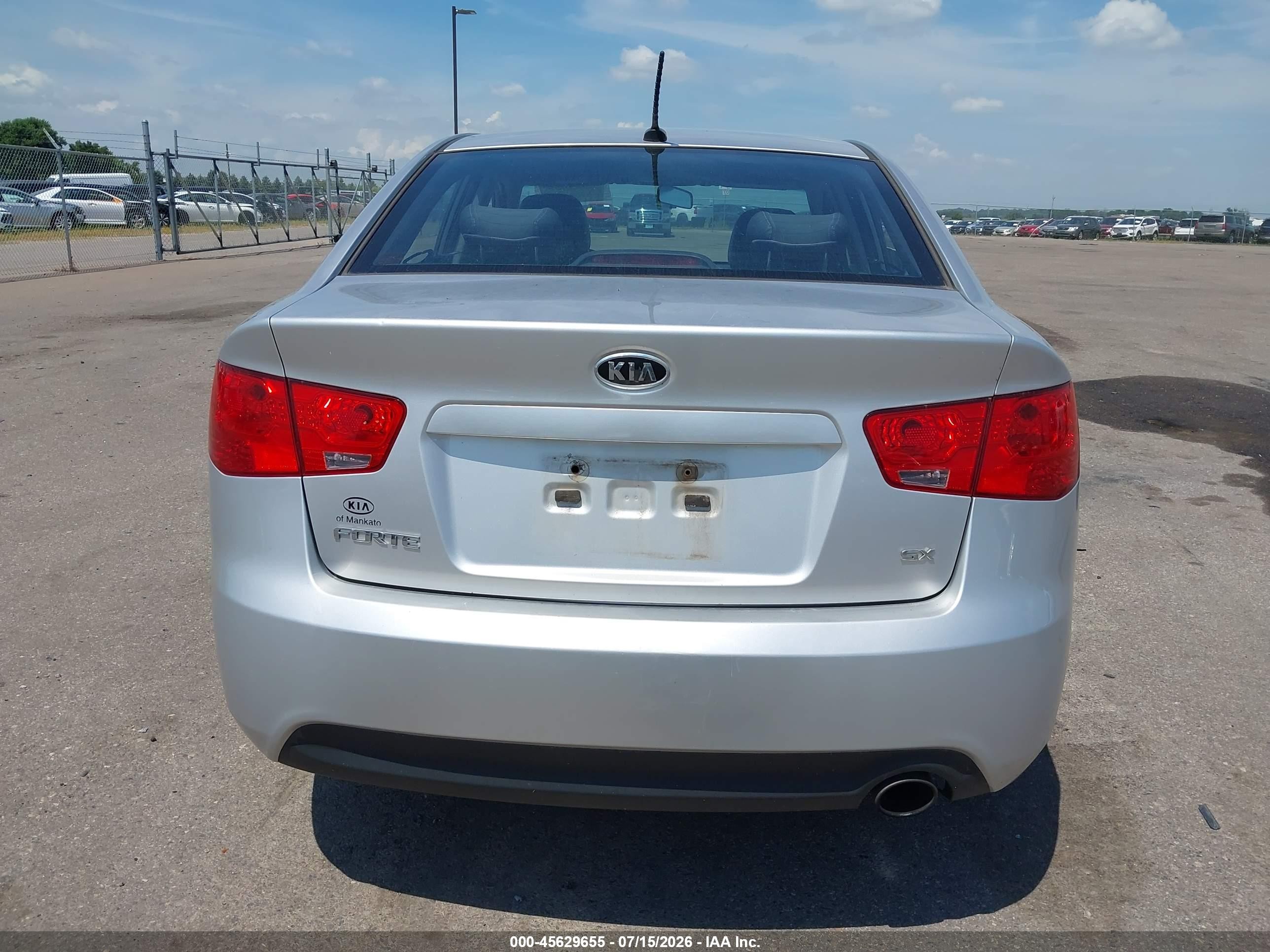 2010 Kia Forte Sx Silver vin: KNAFW4A31A5067572