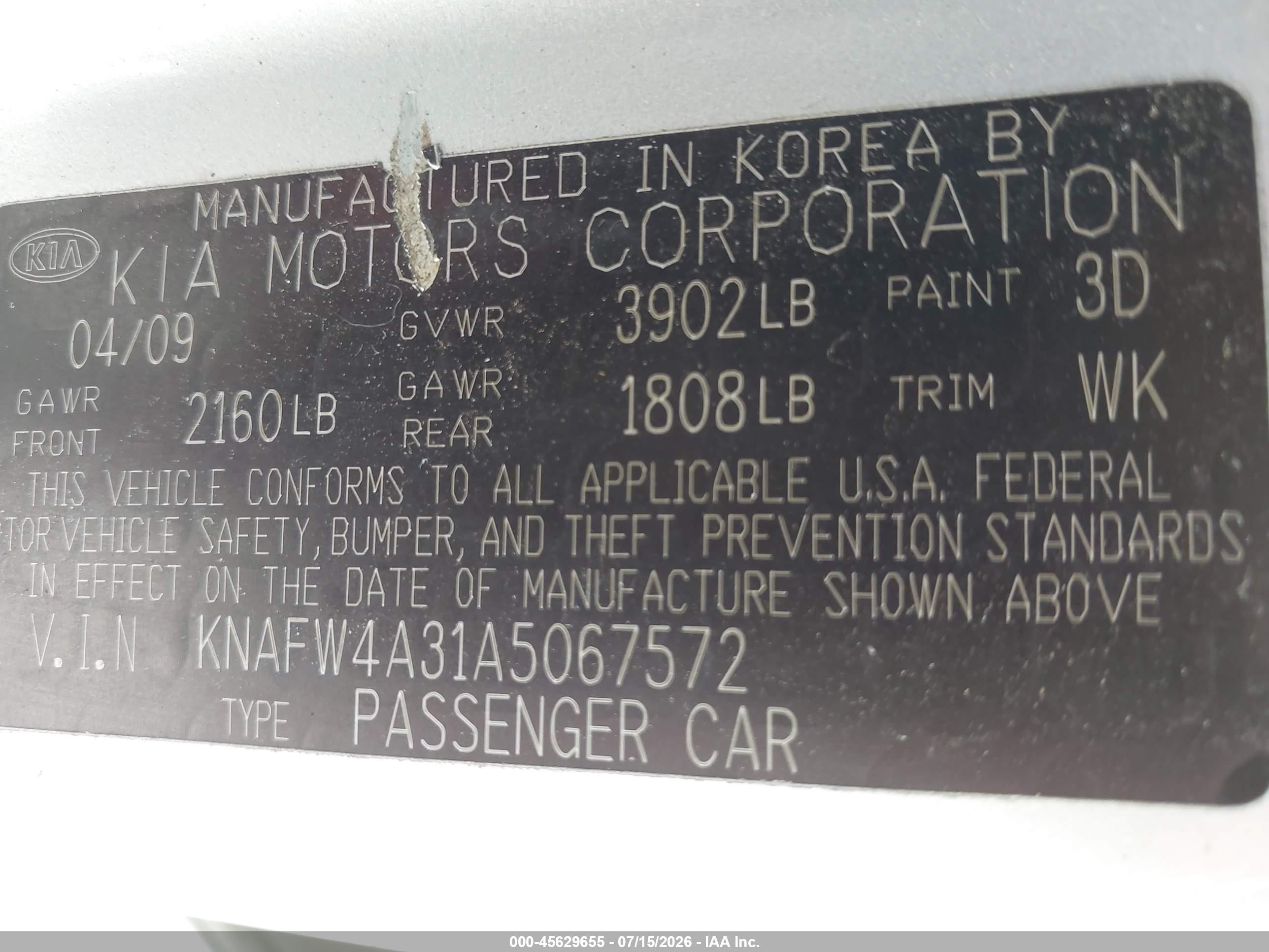2010 Kia Forte Sx Silver vin: KNAFW4A31A5067572