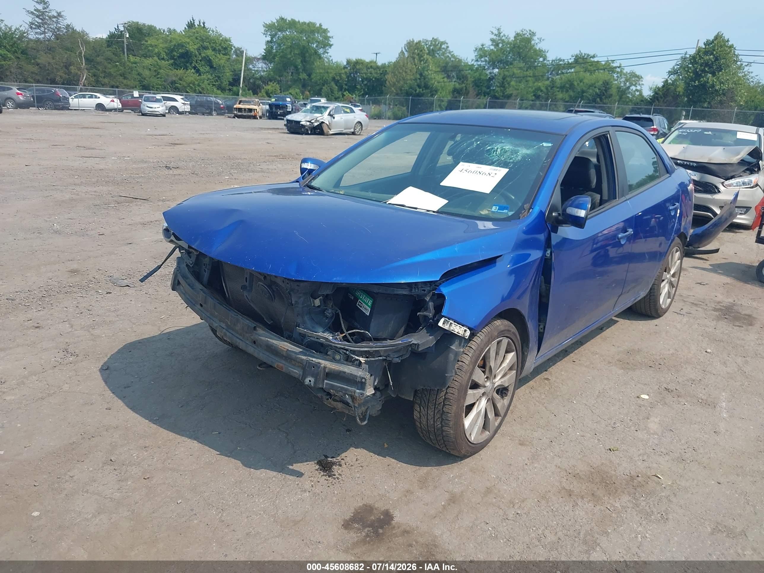 2010 Kia Forte Sx Синий vin: KNAFW4A31A5247263