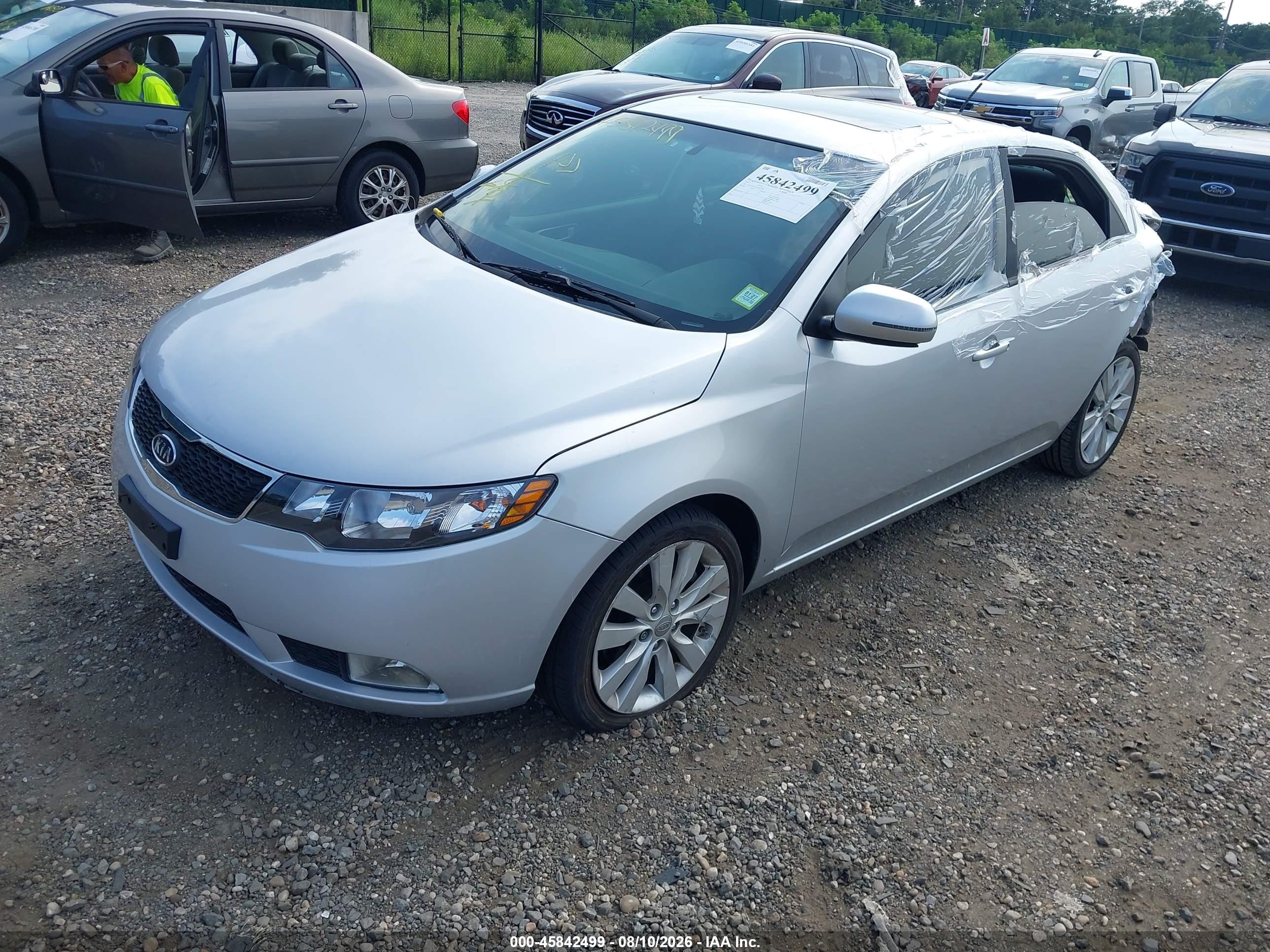 2011 Kia Forte Sx Silver vin: KNAFW4A33B5421870
