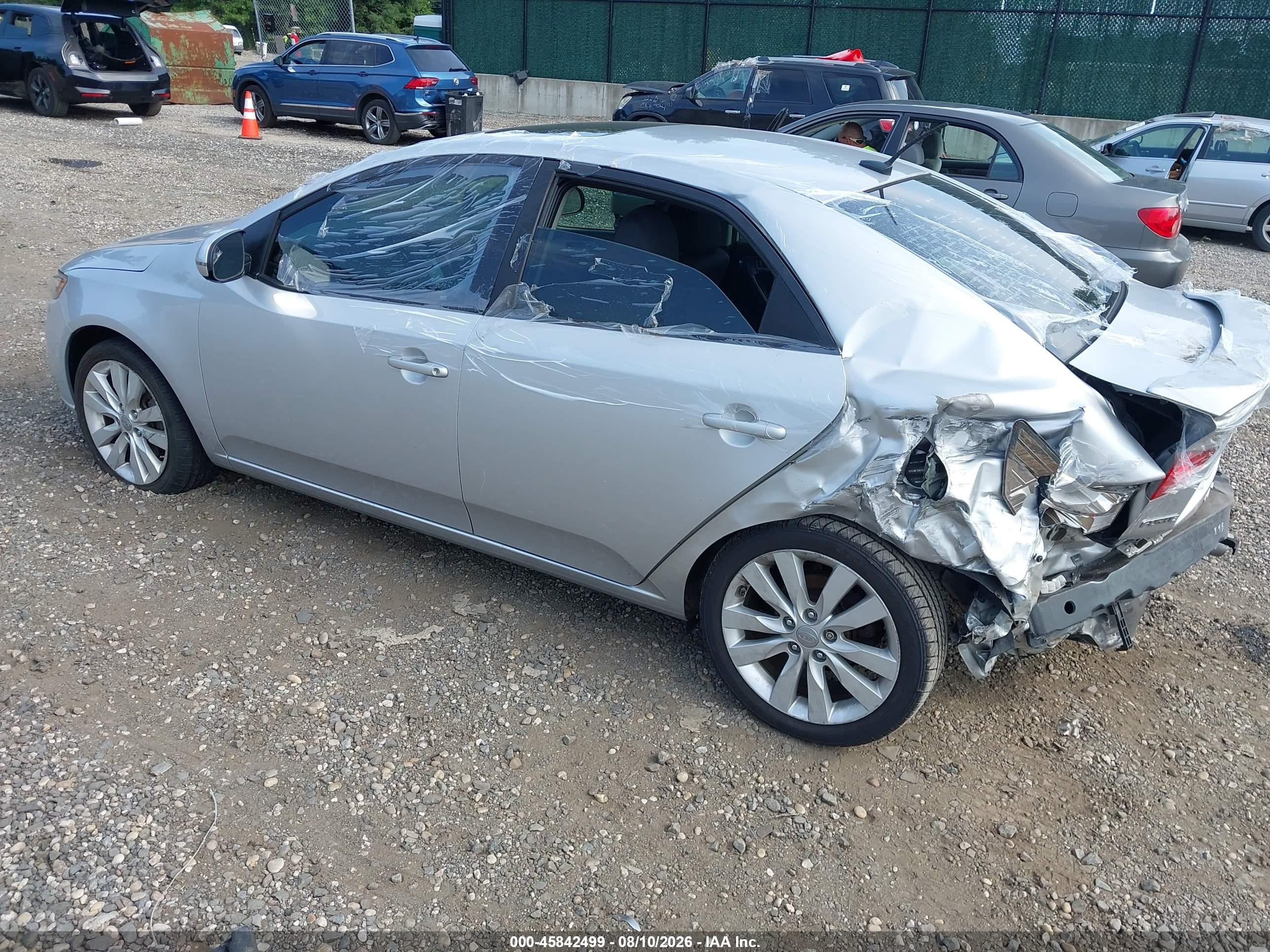 2011 Kia Forte Sx Silver vin: KNAFW4A33B5421870