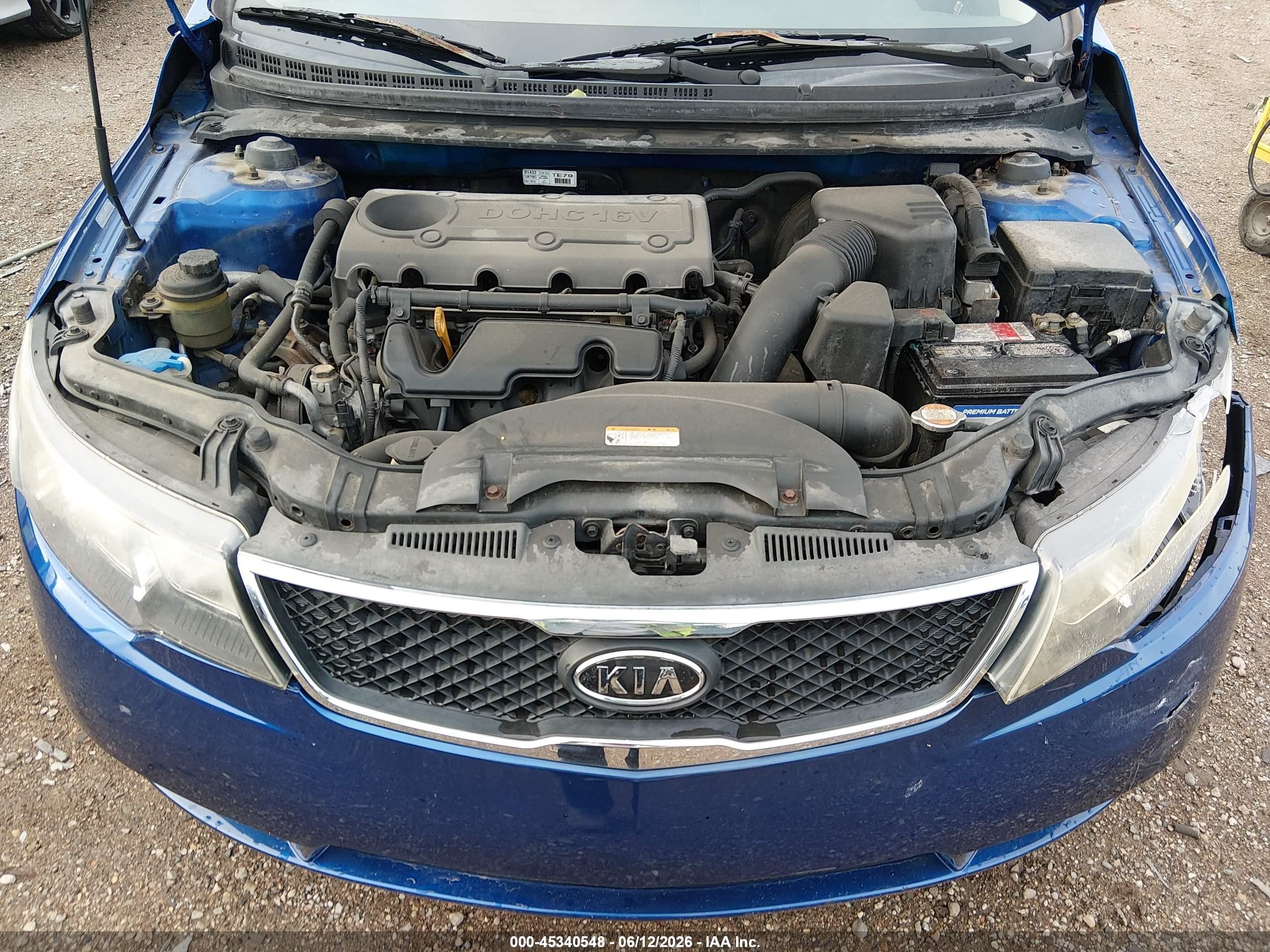 2010 Kia Forte Sx Blue vin: KNAFW4A34A5127070