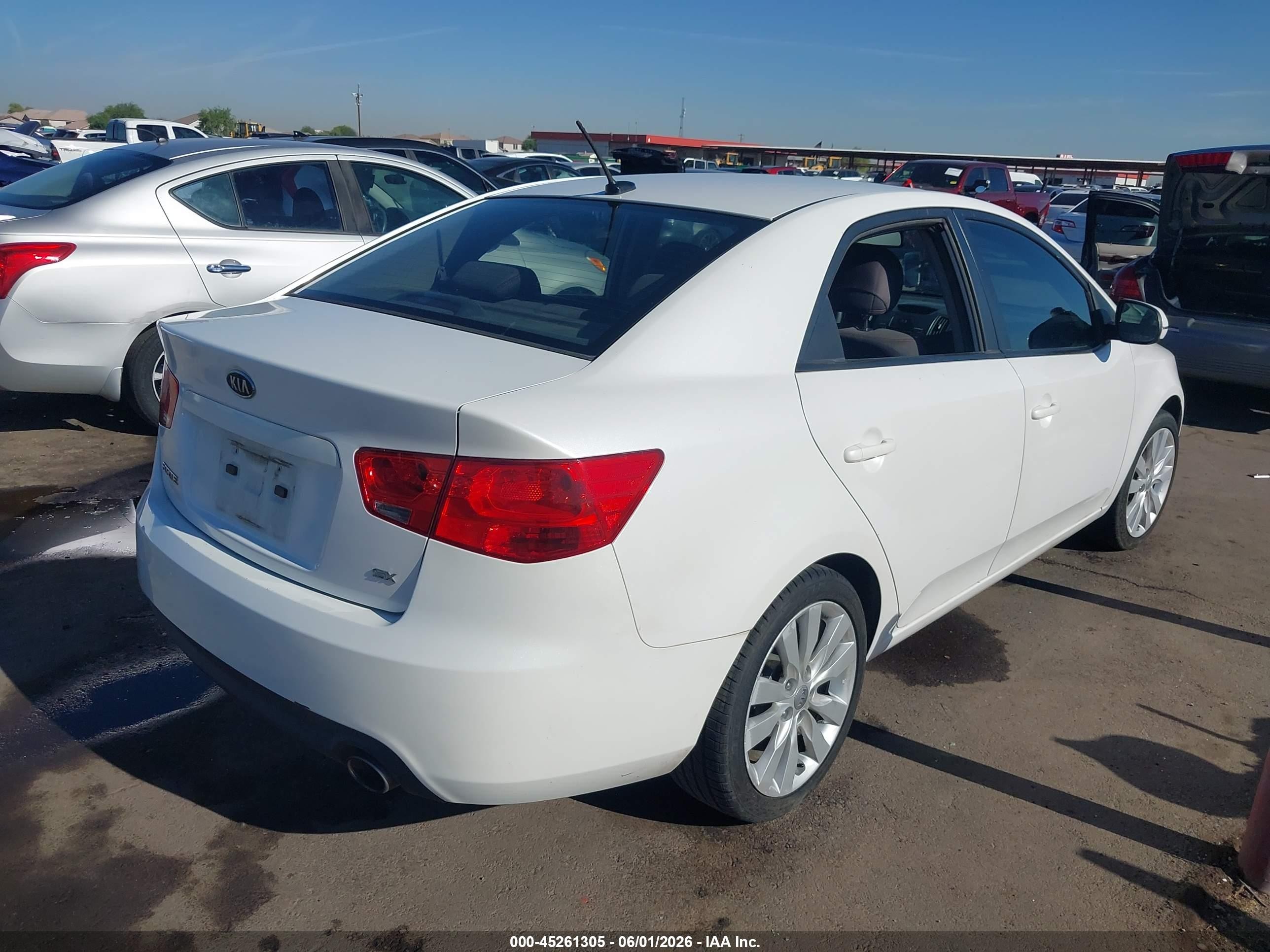2013 Kia Forte Sx White vin: KNAFW4A34D5734171