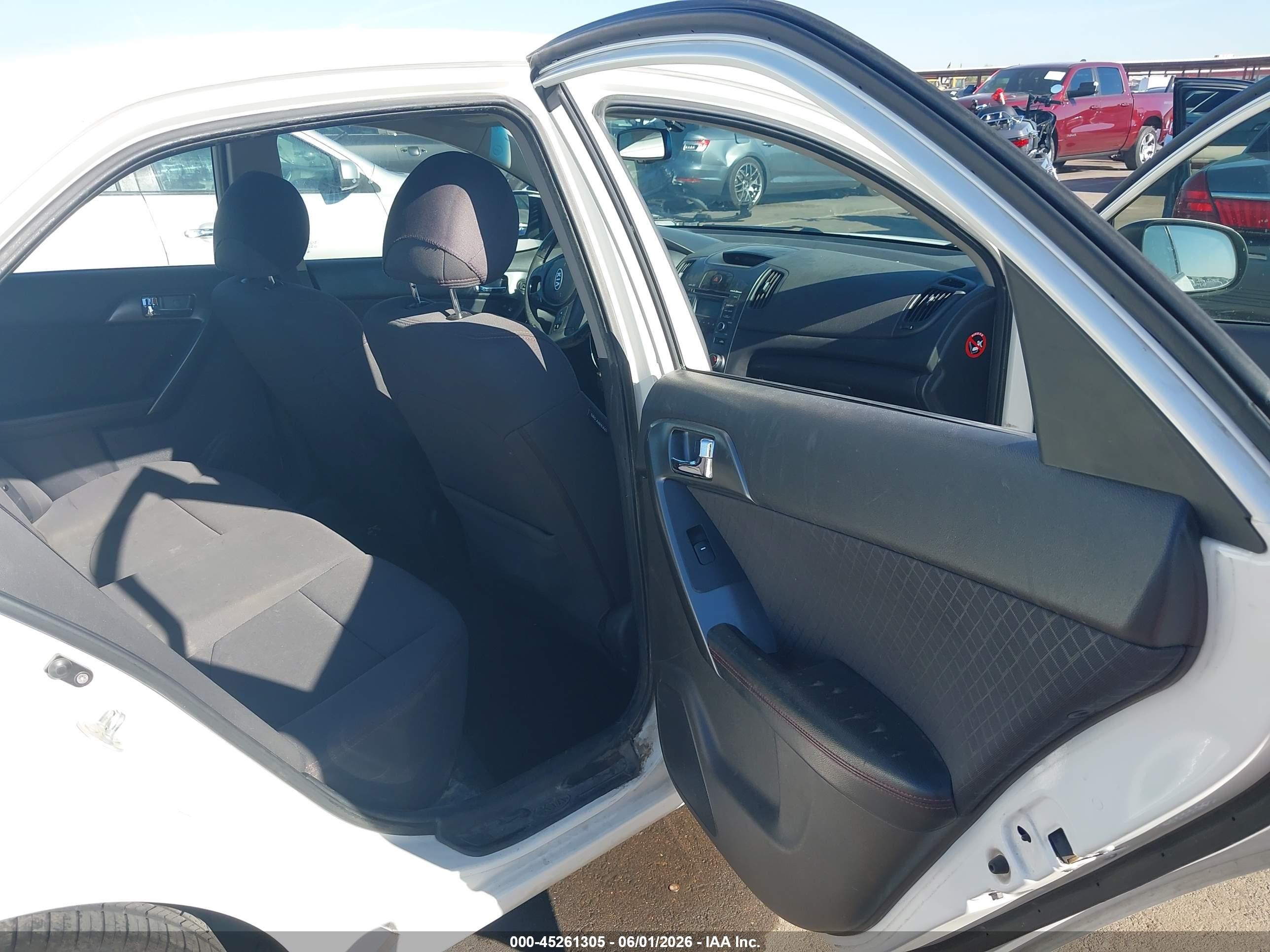 2013 Kia Forte Sx White vin: KNAFW4A34D5734171