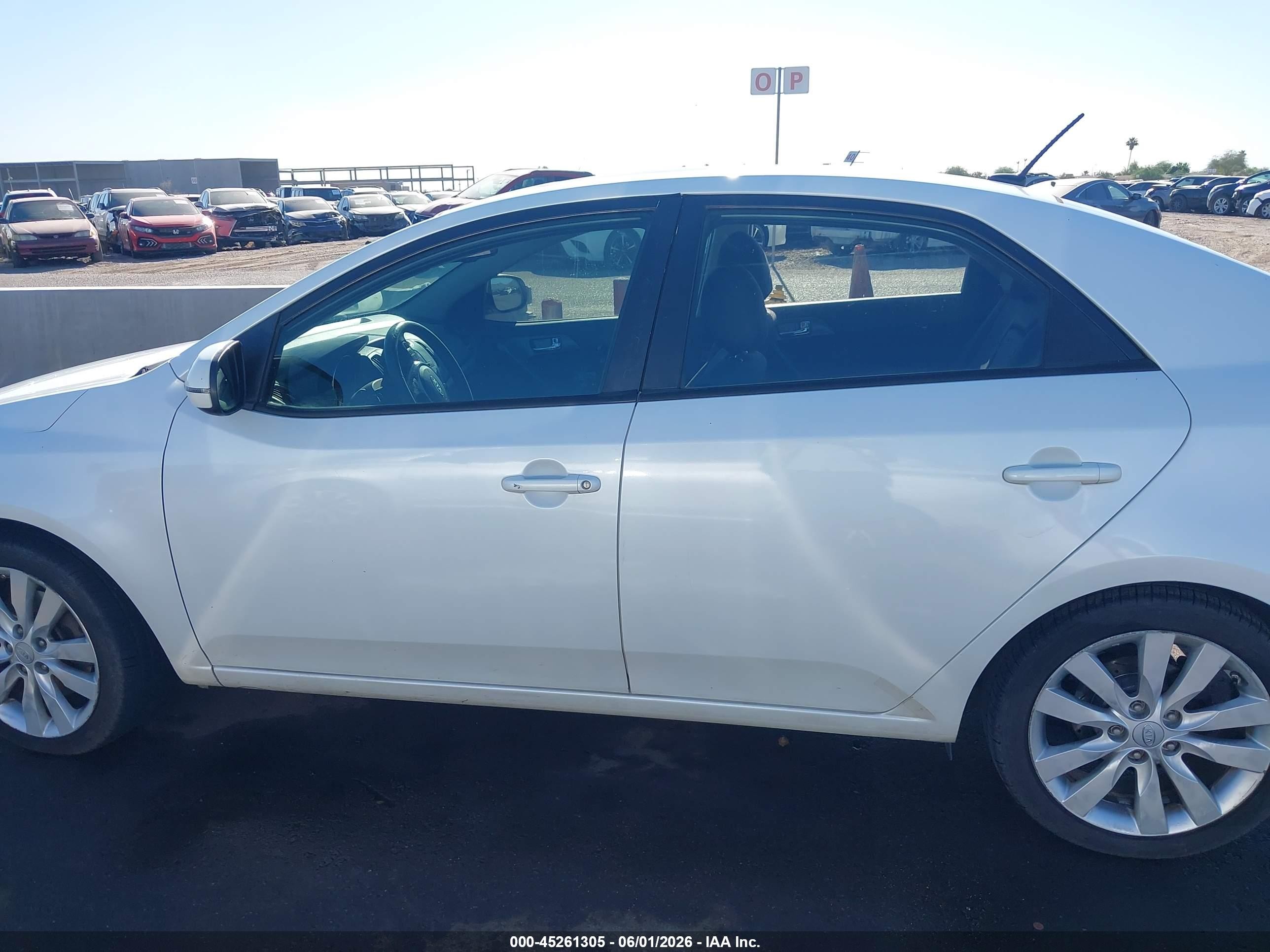 2013 Kia Forte Sx White vin: KNAFW4A34D5734171
