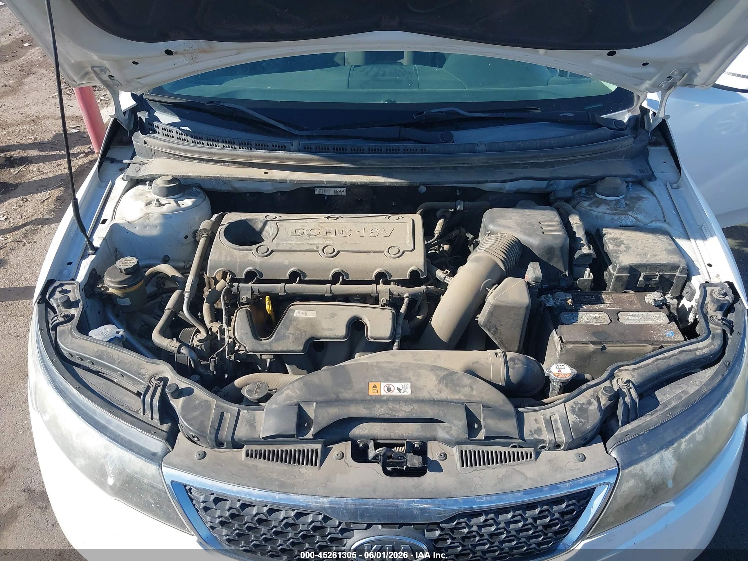 2013 Kia Forte Sx White vin: KNAFW4A34D5734171