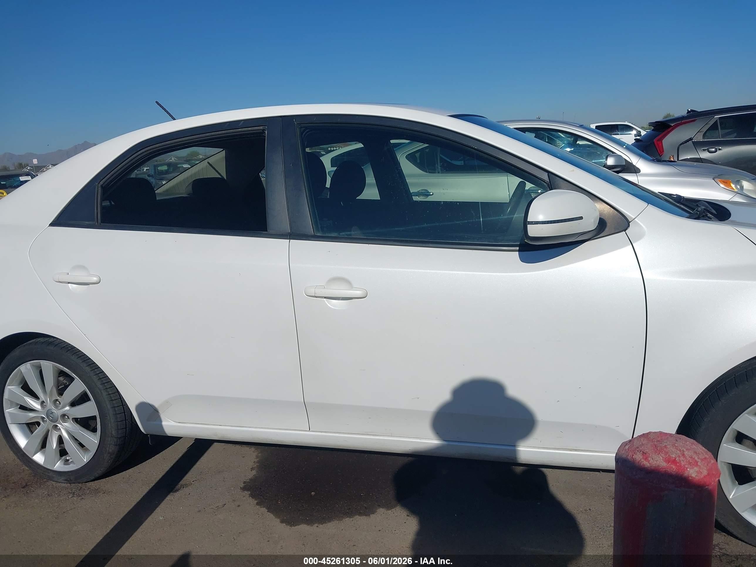 2013 Kia Forte Sx White vin: KNAFW4A34D5734171