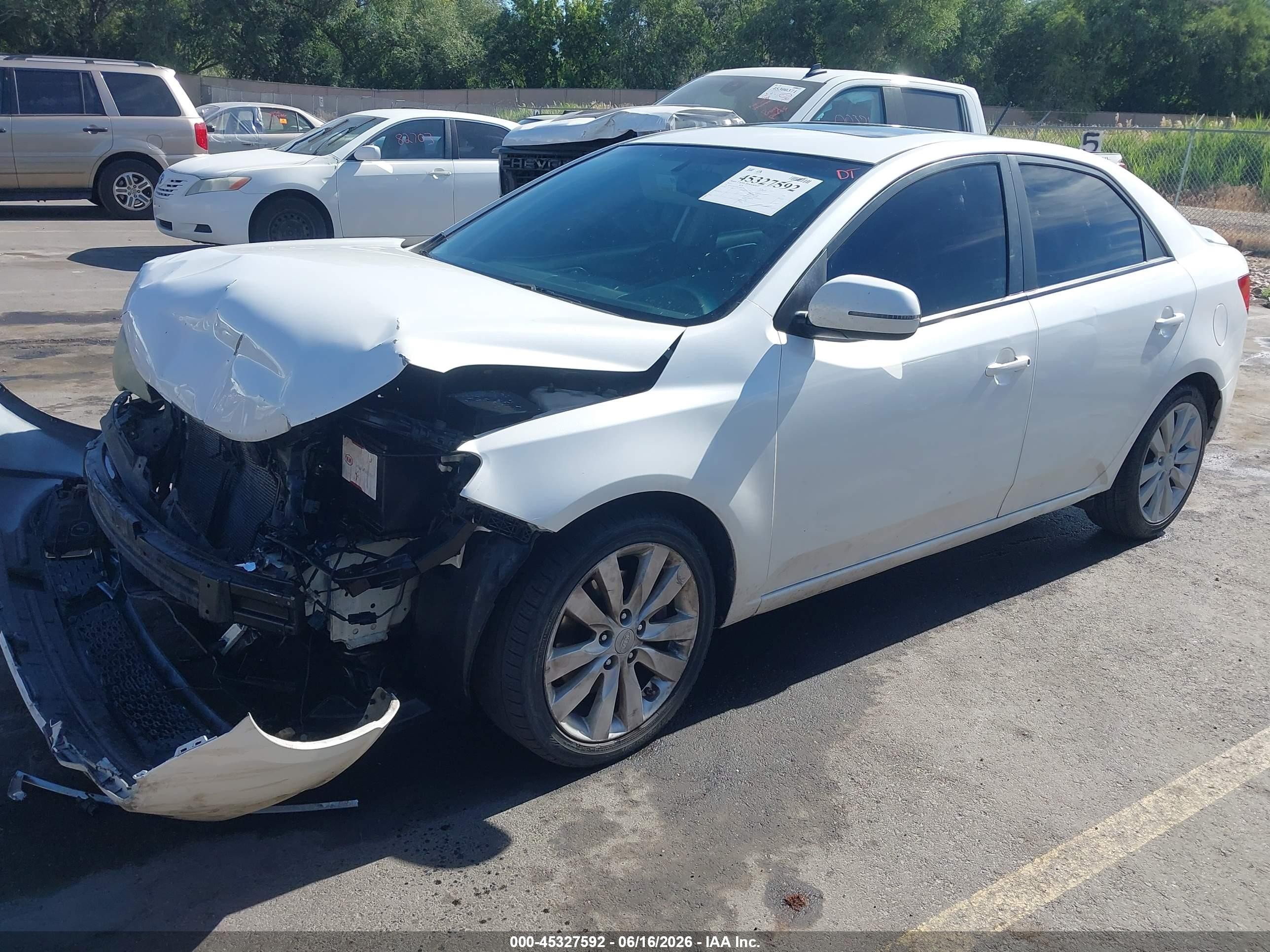 2012 Kia Forte Sx Белый vin: KNAFW4A35C5592573