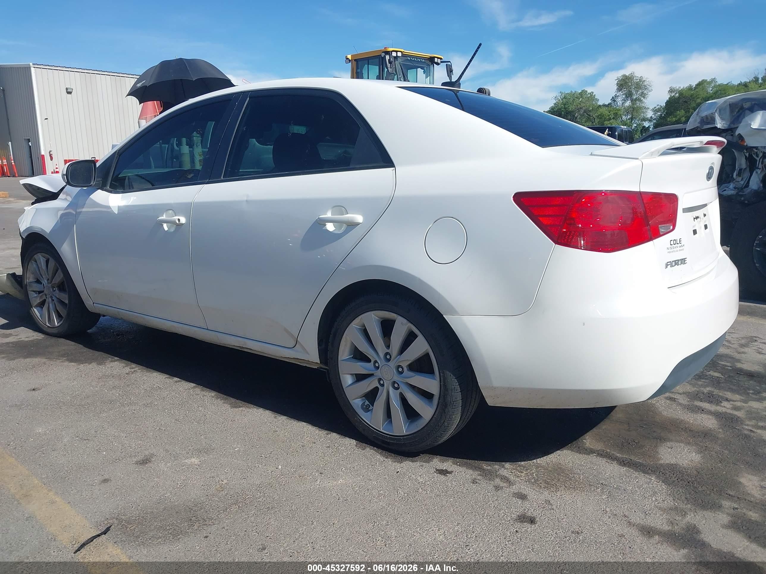 2012 Kia Forte Sx Белый vin: KNAFW4A35C5592573