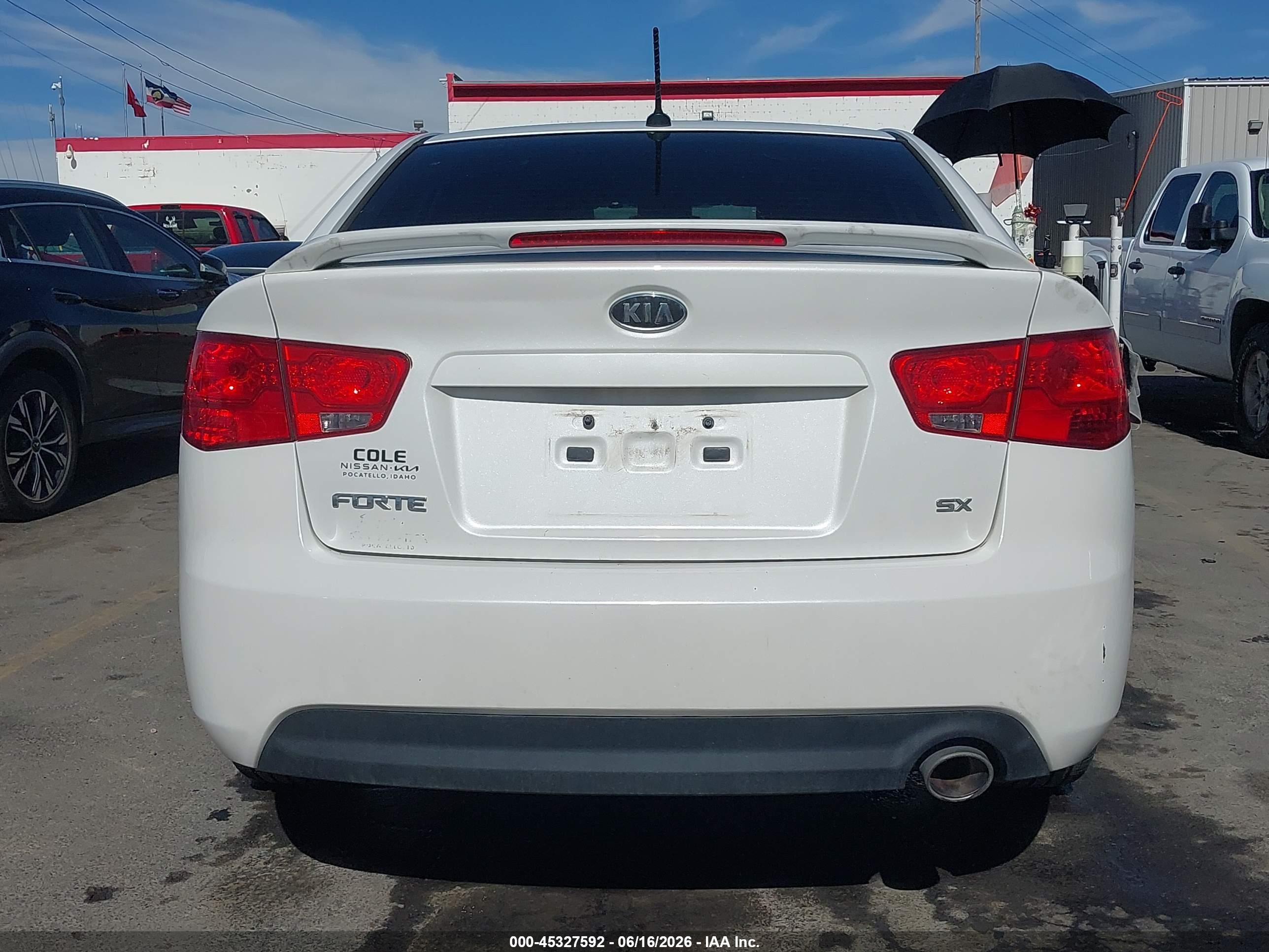 2012 Kia Forte Sx Белый vin: KNAFW4A35C5592573