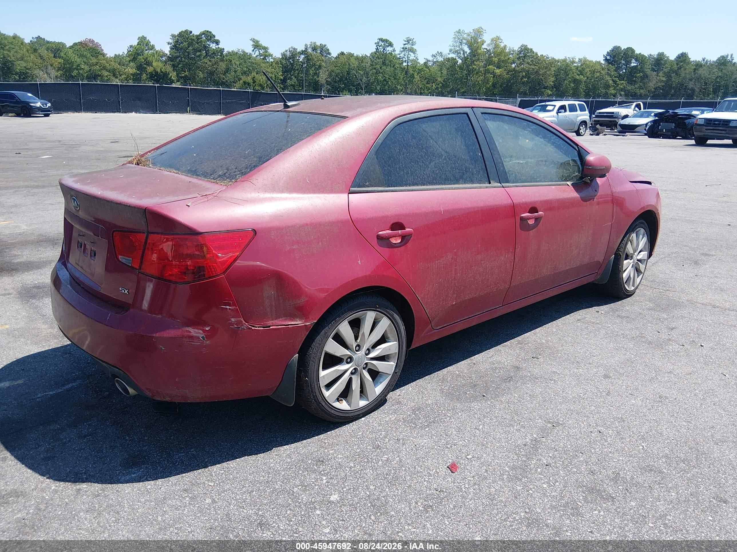 2013 Kia Forte Sx Red vin: KNAFW4A35D5656824