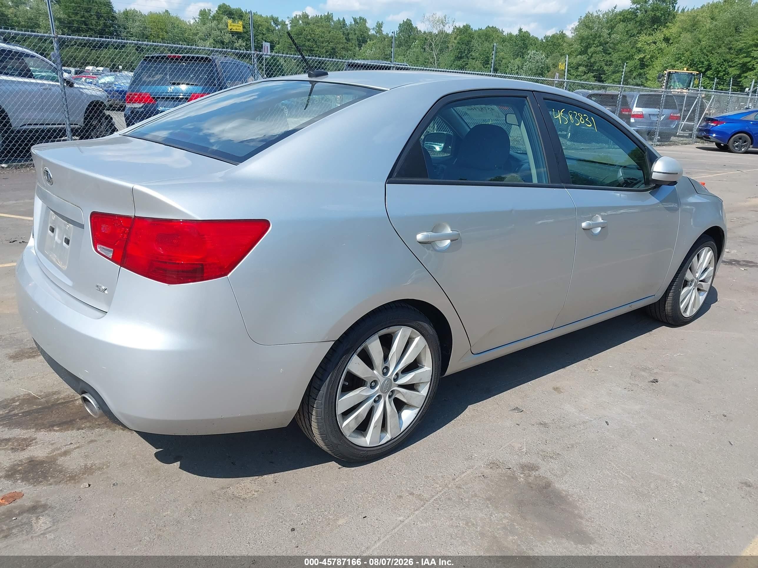 2011 Kia Forte Sx Silver vin: KNAFW4A36B5374818