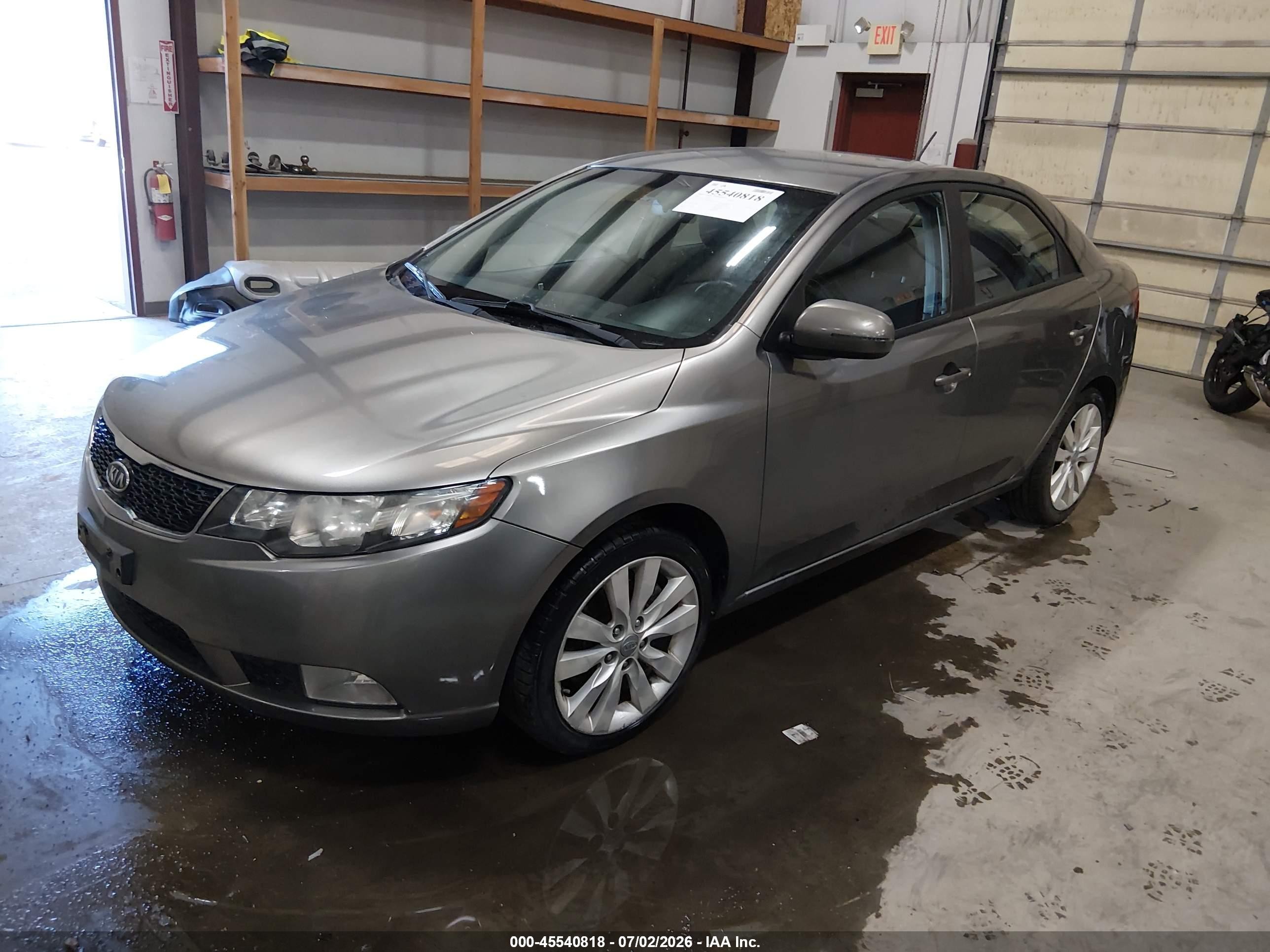 2012 Kia Forte Sx Gray vin: KNAFW4A36C5604326