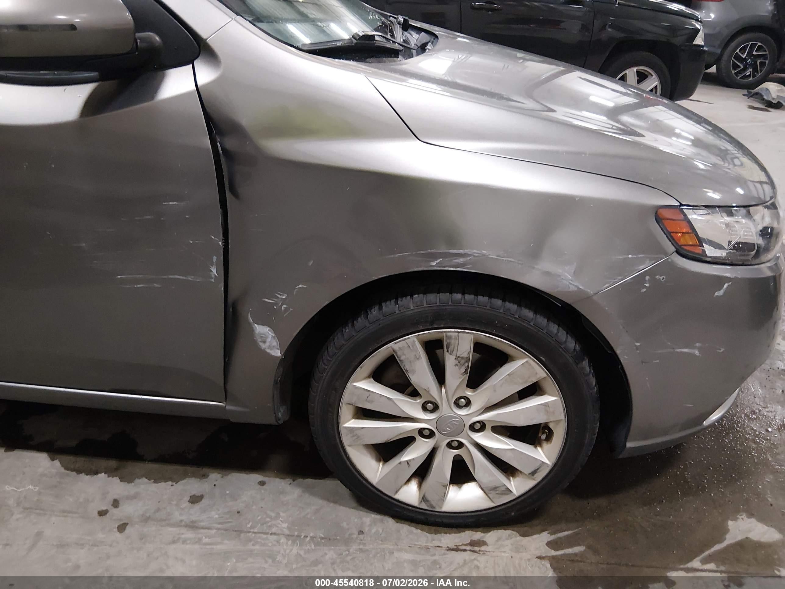 2012 Kia Forte Sx Gray vin: KNAFW4A36C5604326