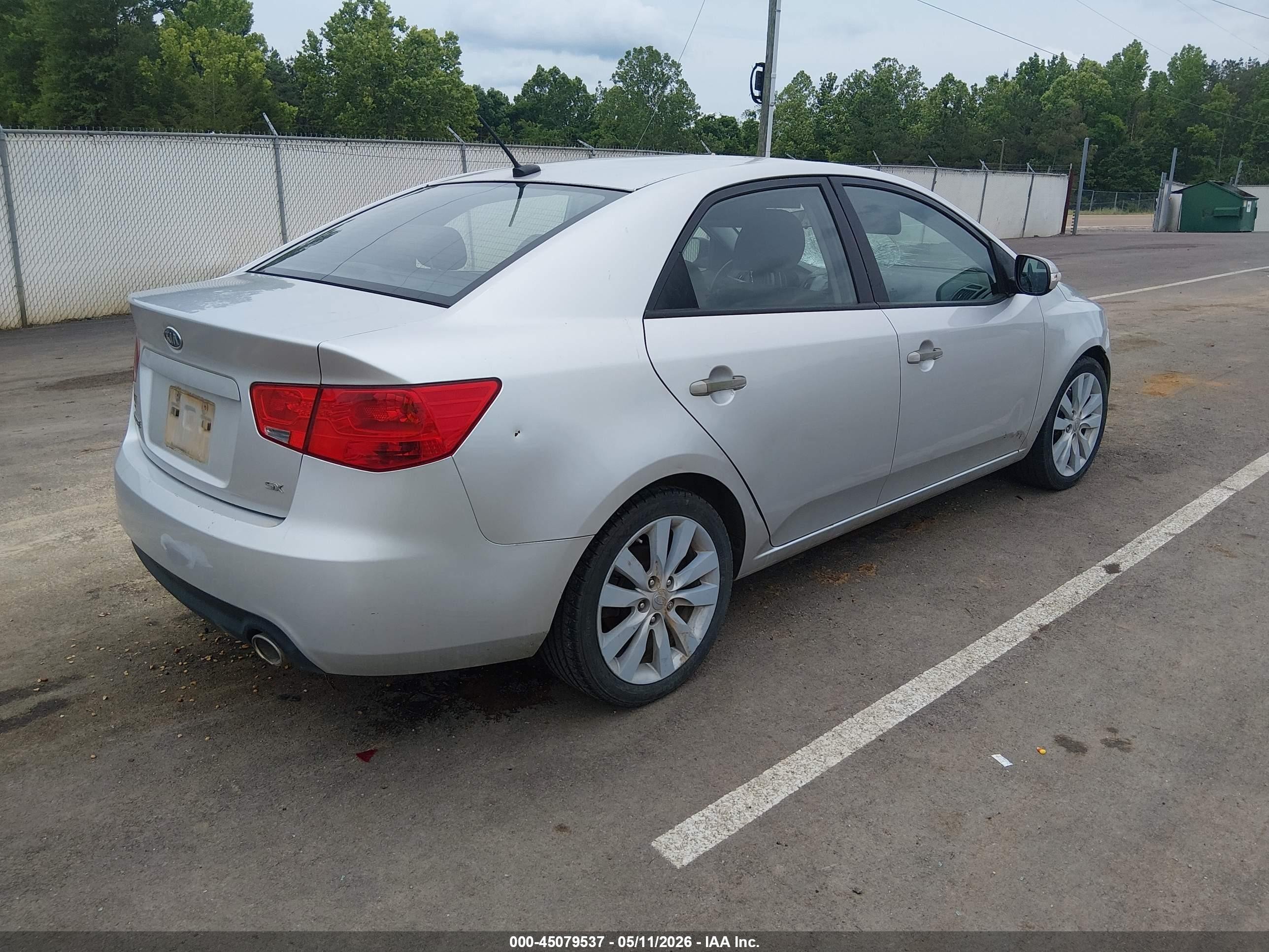 2010 Kia Forte Sx Silver vin: KNAFW4A37A5312293