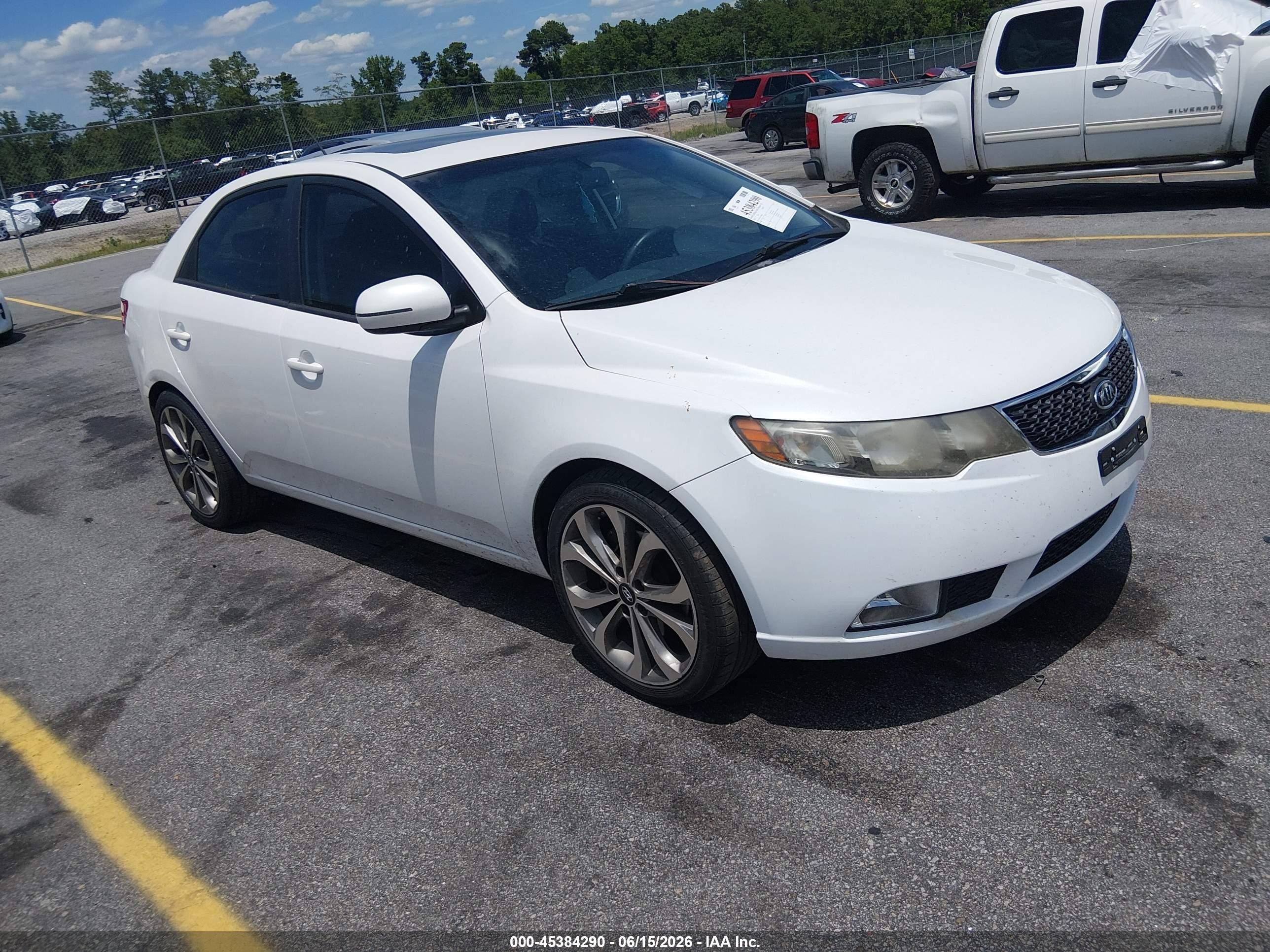 2012 Kia Forte Sx Белый vin: KNAFW4A37C5588802