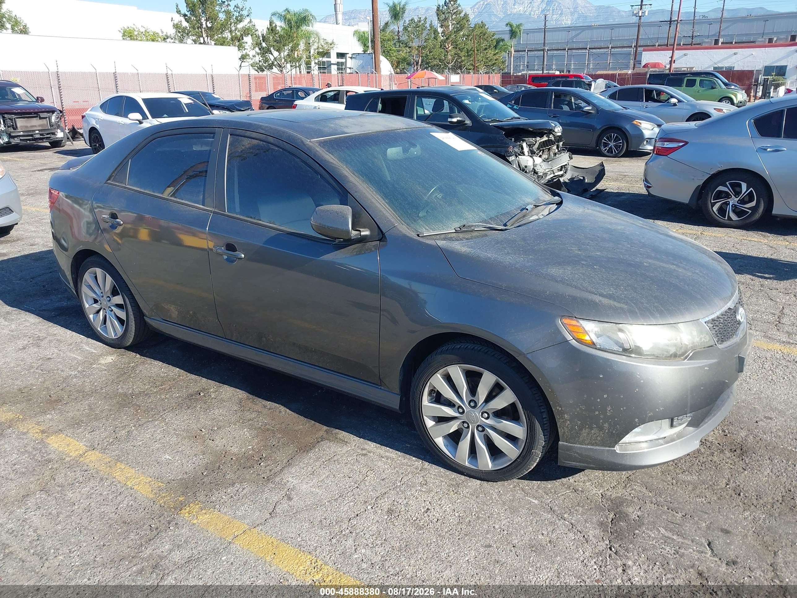 2013 Kia Forte Sx Gray vin: KNAFW4A39D5724333