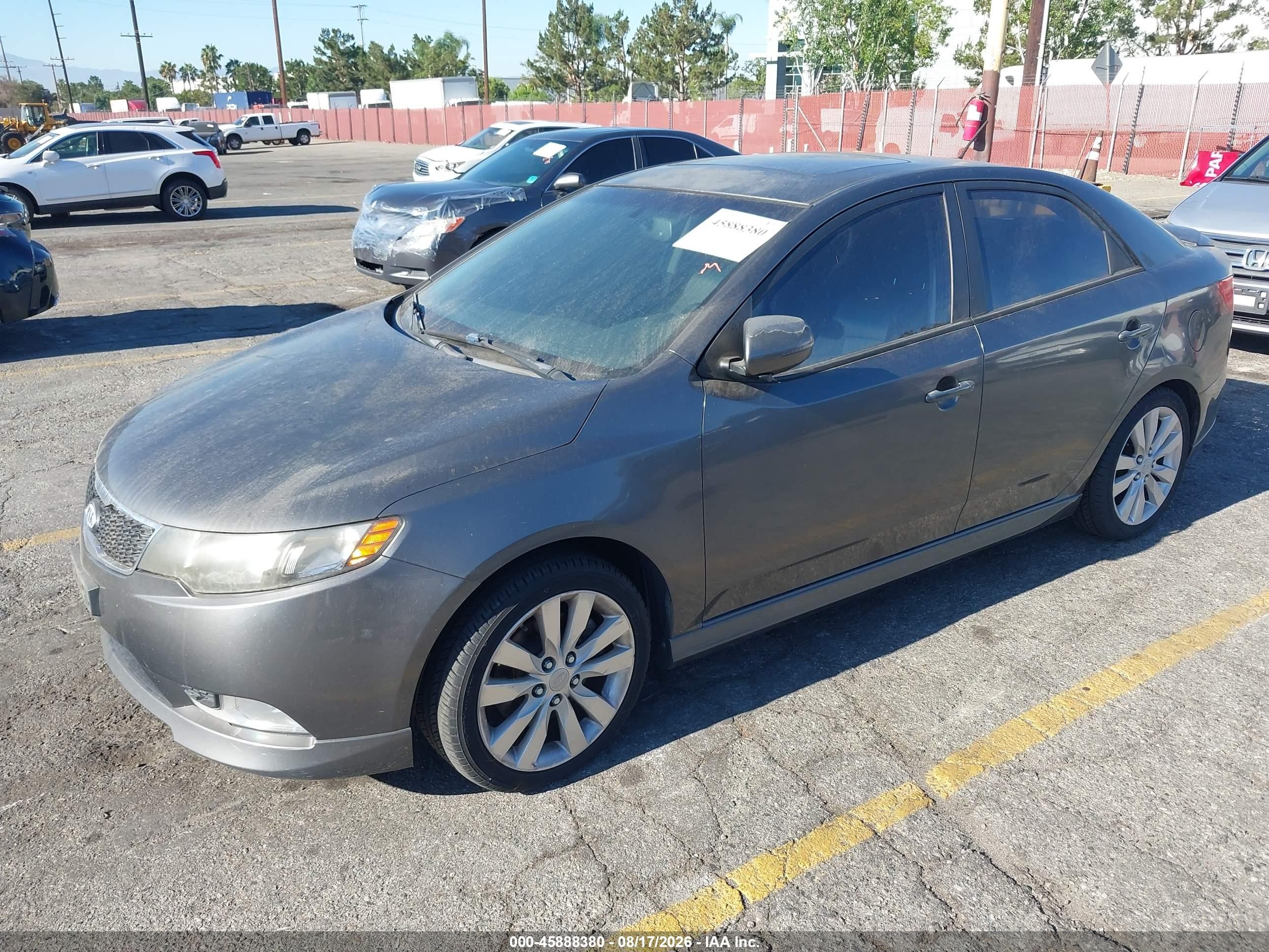 2013 Kia Forte Sx Gray vin: KNAFW4A39D5724333