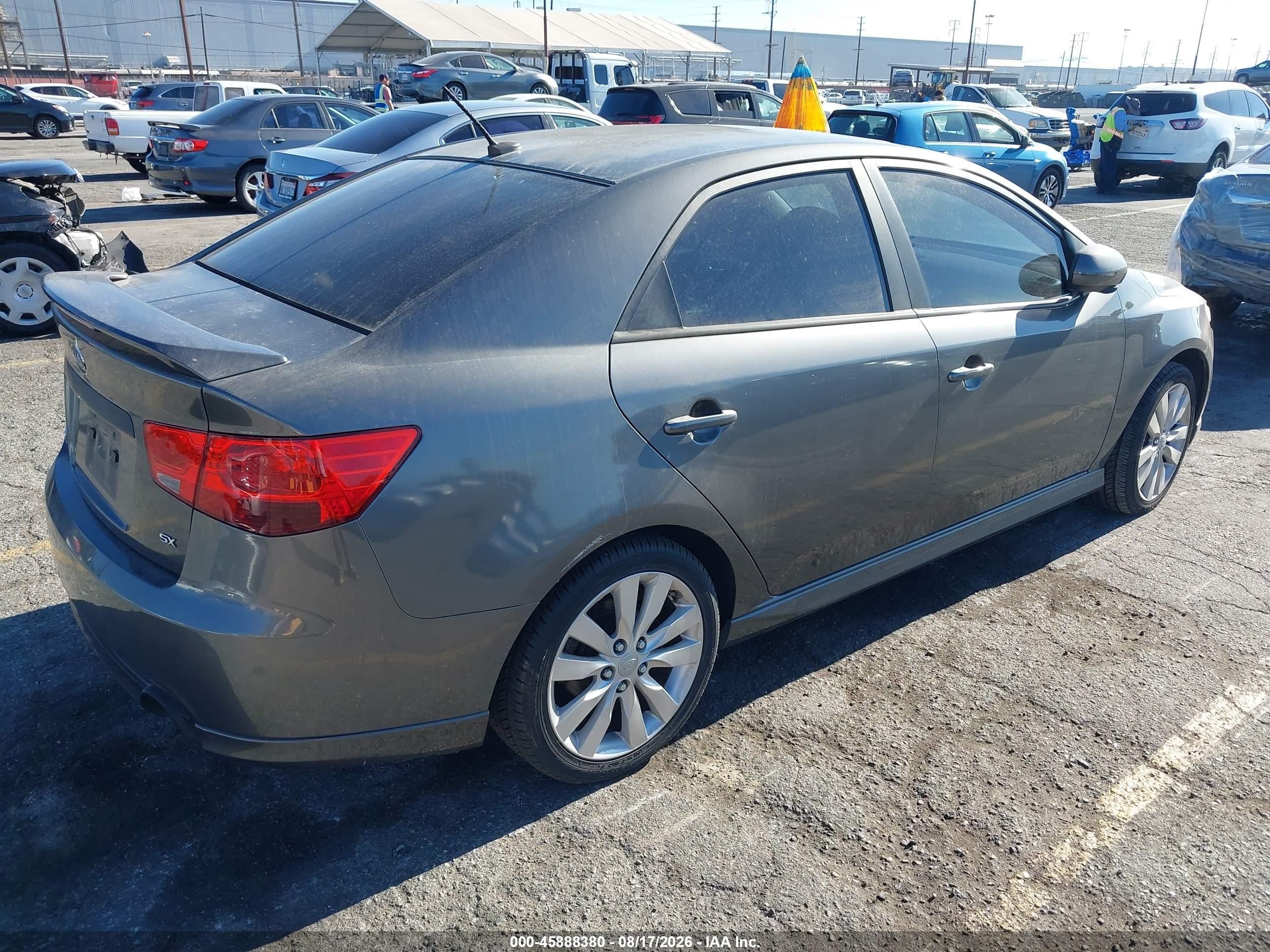 2013 Kia Forte Sx Gray vin: KNAFW4A39D5724333