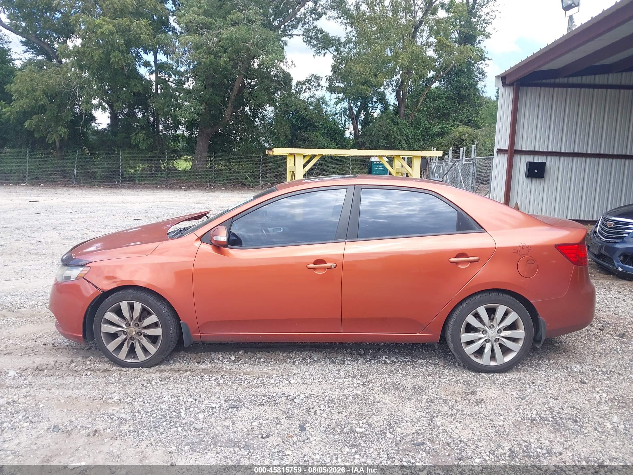2010 Kia Forte Sx Оранжевый vin: KNAFW4A3XA5047885