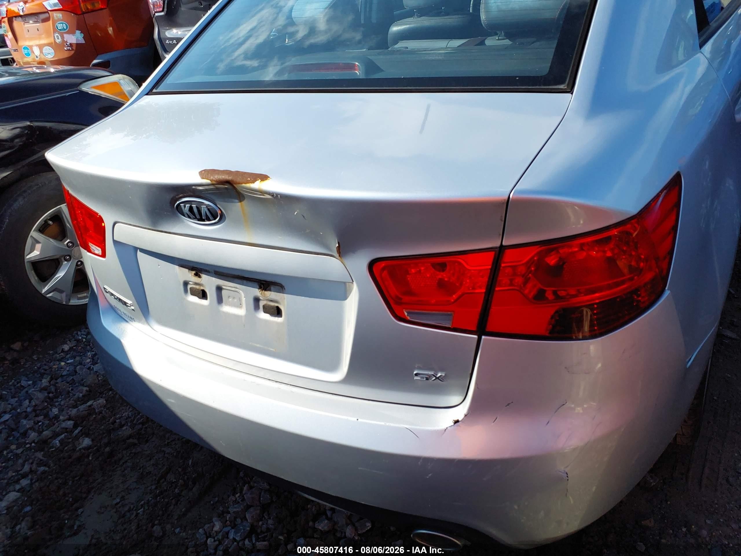2010 Kia Forte Sx Silver vin: KNAFW4A3XA5140177