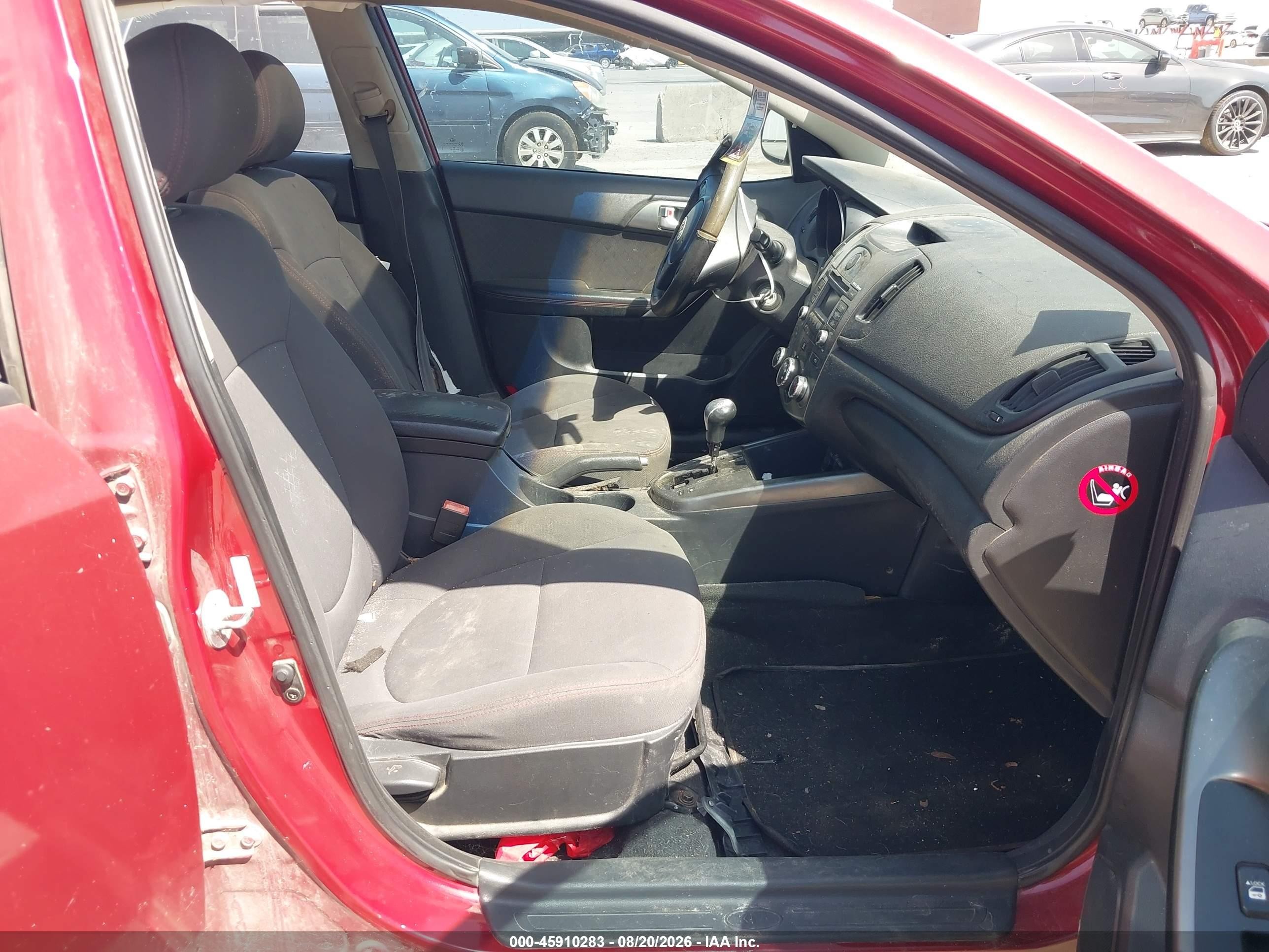 2010 Kia Forte Sx Burgundy vin: KNAFW4A3XA5277653