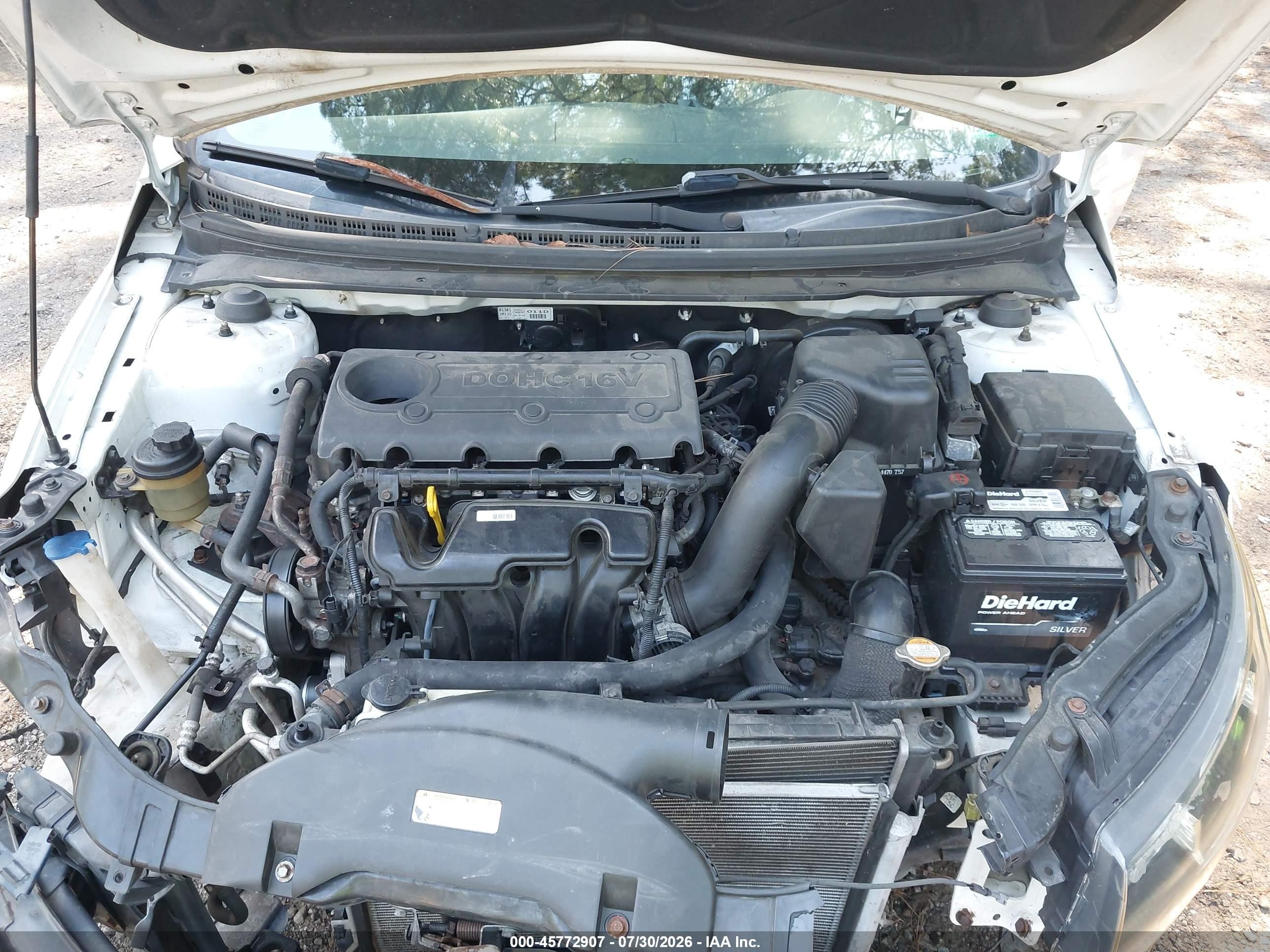 2011 Kia Forte Sx White vin: KNAFW5A30B5335423