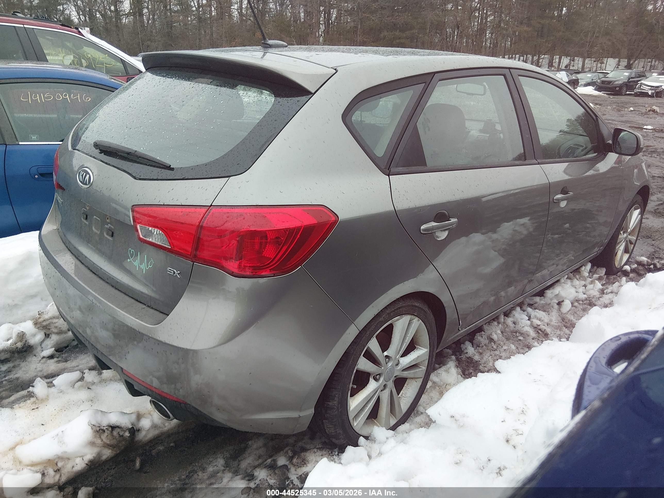 2011 Kia Forte Sx Серый vin: KNAFW5A31B5385571