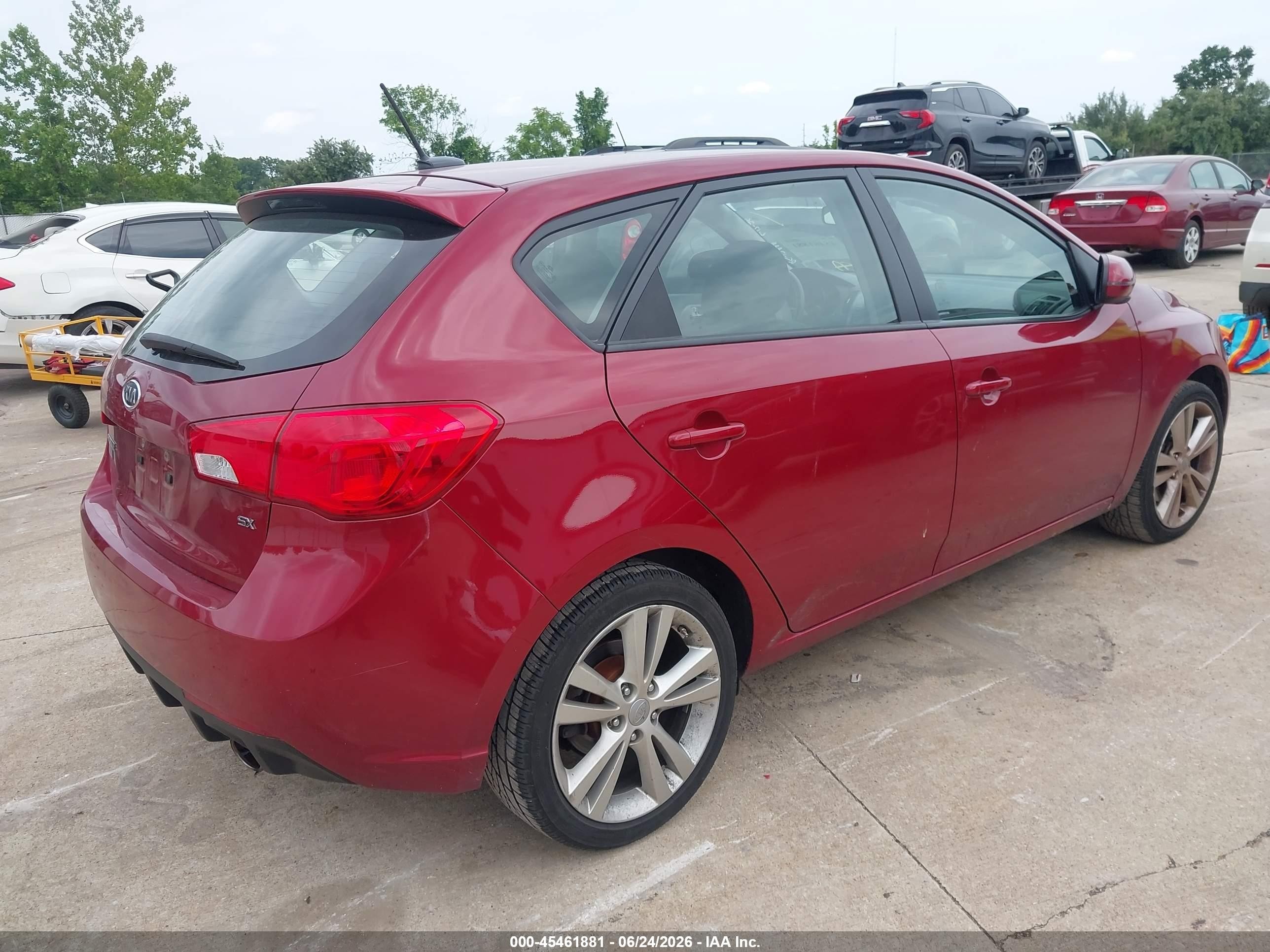 2012 Kia Forte Sx Red vin: KNAFW5A34C5522195