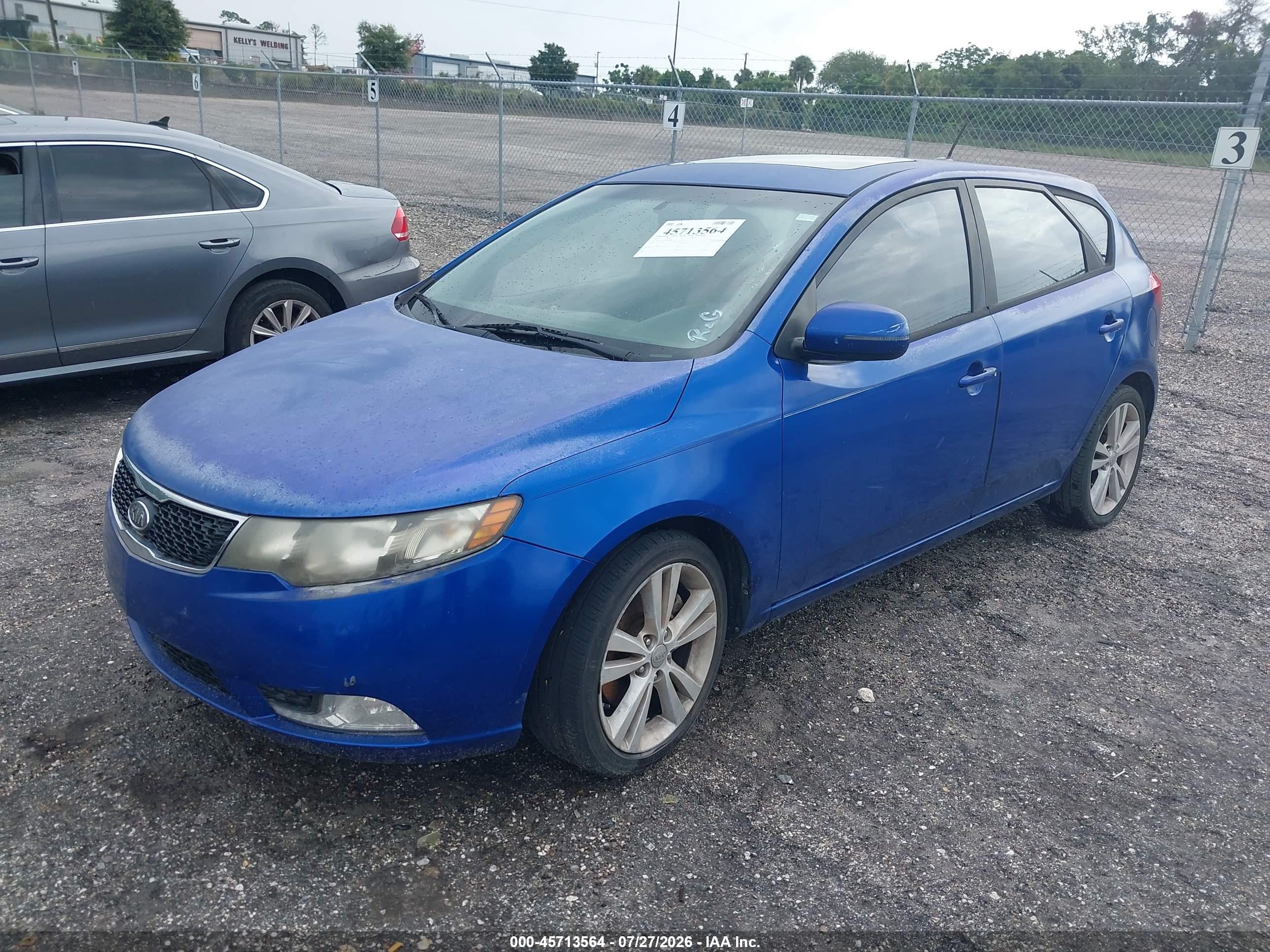 2013 Kia Forte Sx Blue vin: KNAFW5A38D5663885