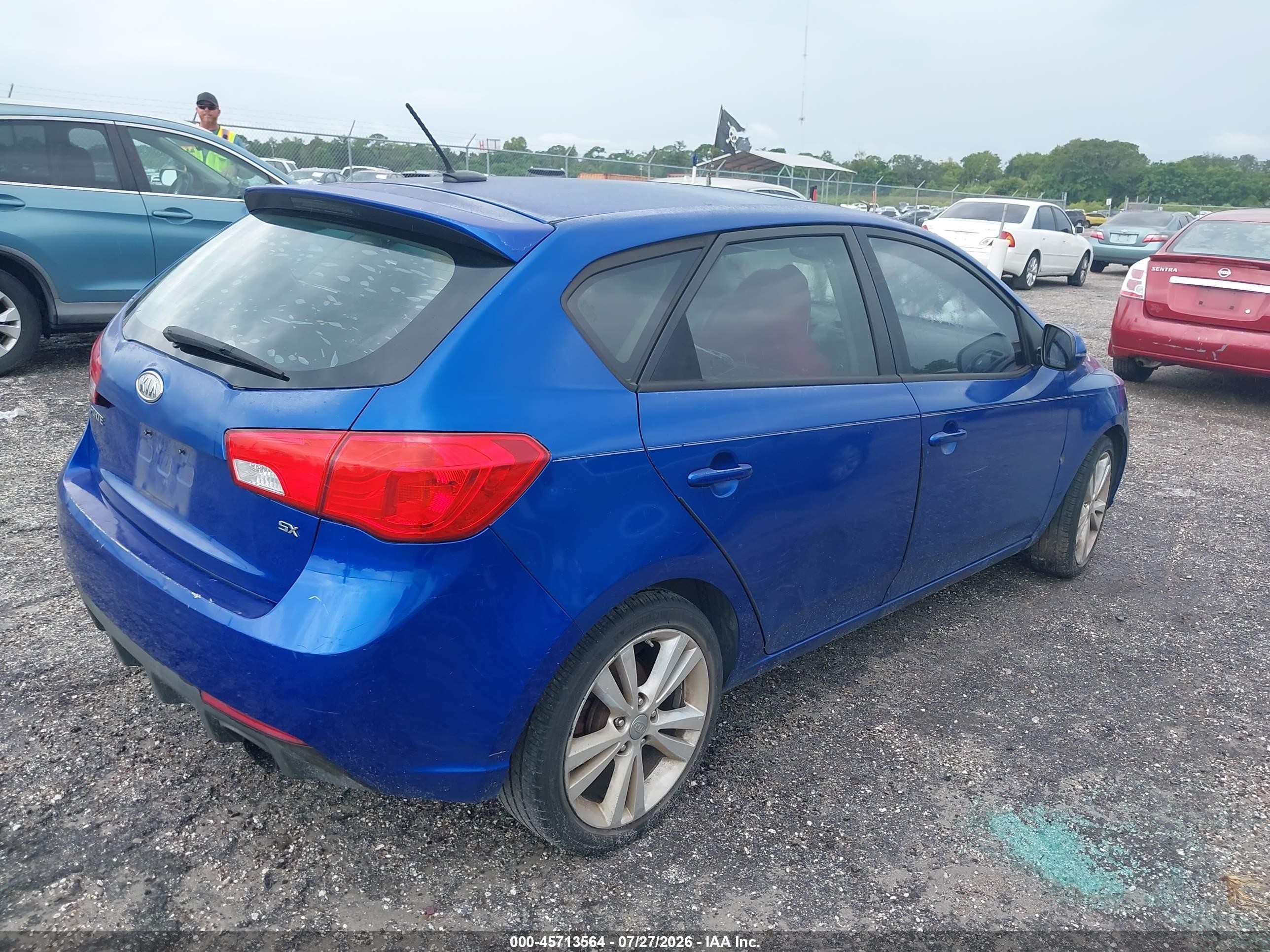 2013 Kia Forte Sx Blue vin: KNAFW5A38D5663885