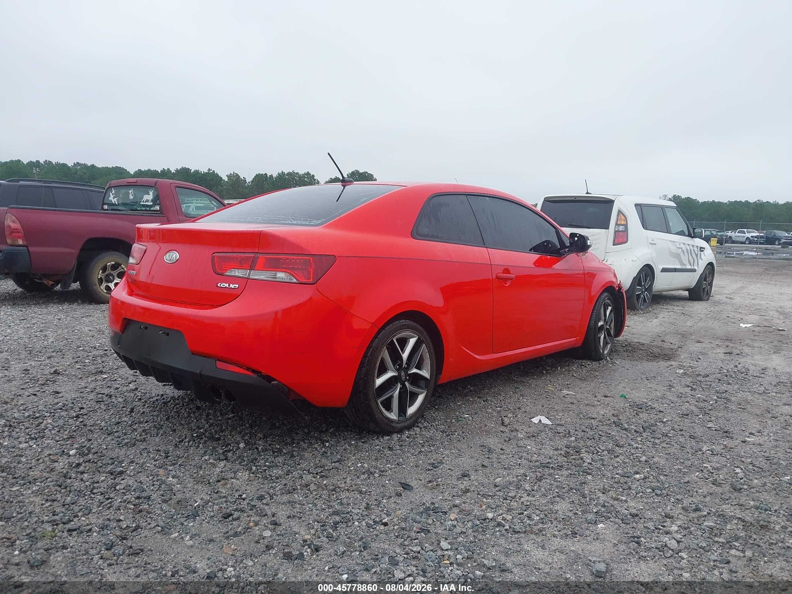 2010 Kia Forte Koup Sx Red vin: KNAFW6A30A5137901