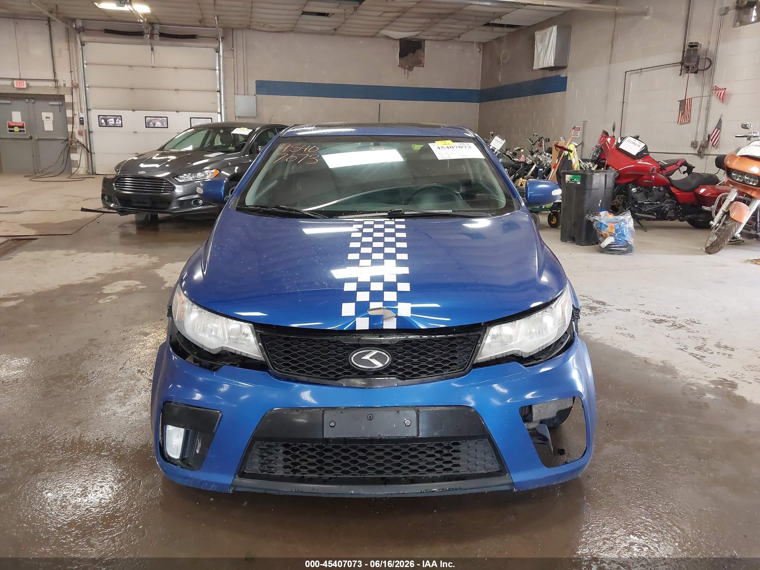 2010 Kia Forte Koup Sx Blue vin: KNAFW6A30A5179159