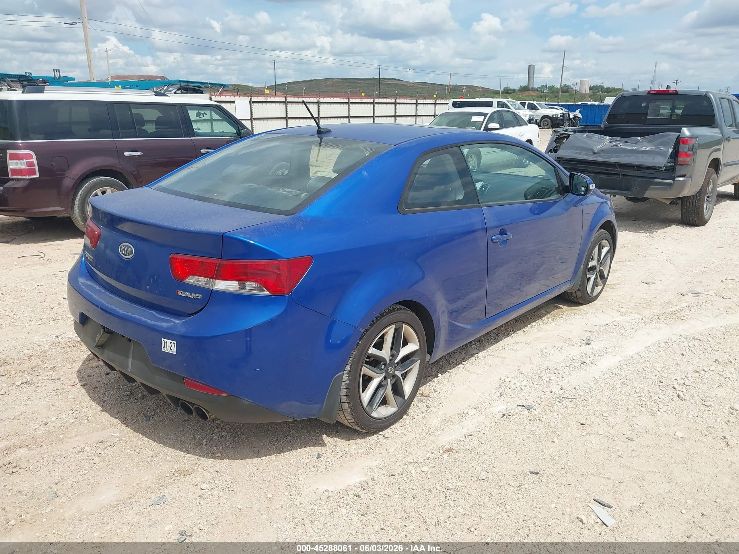 2010 Kia Forte Koup Sx Синий vin: KNAFW6A30A5307206