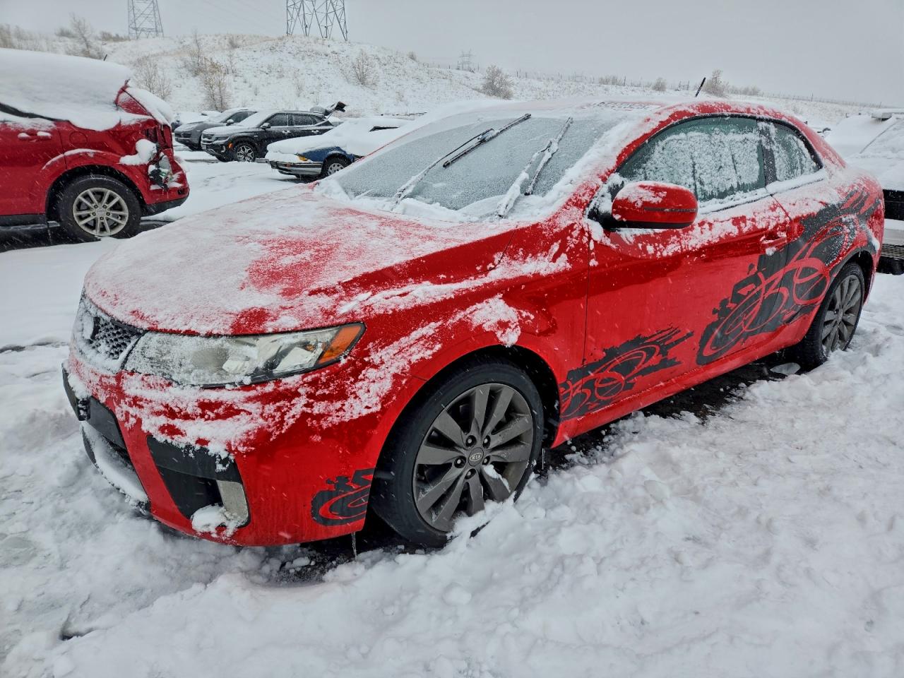 2011 Kia Forte Sx Red vin: KNAFW6A30B5317445