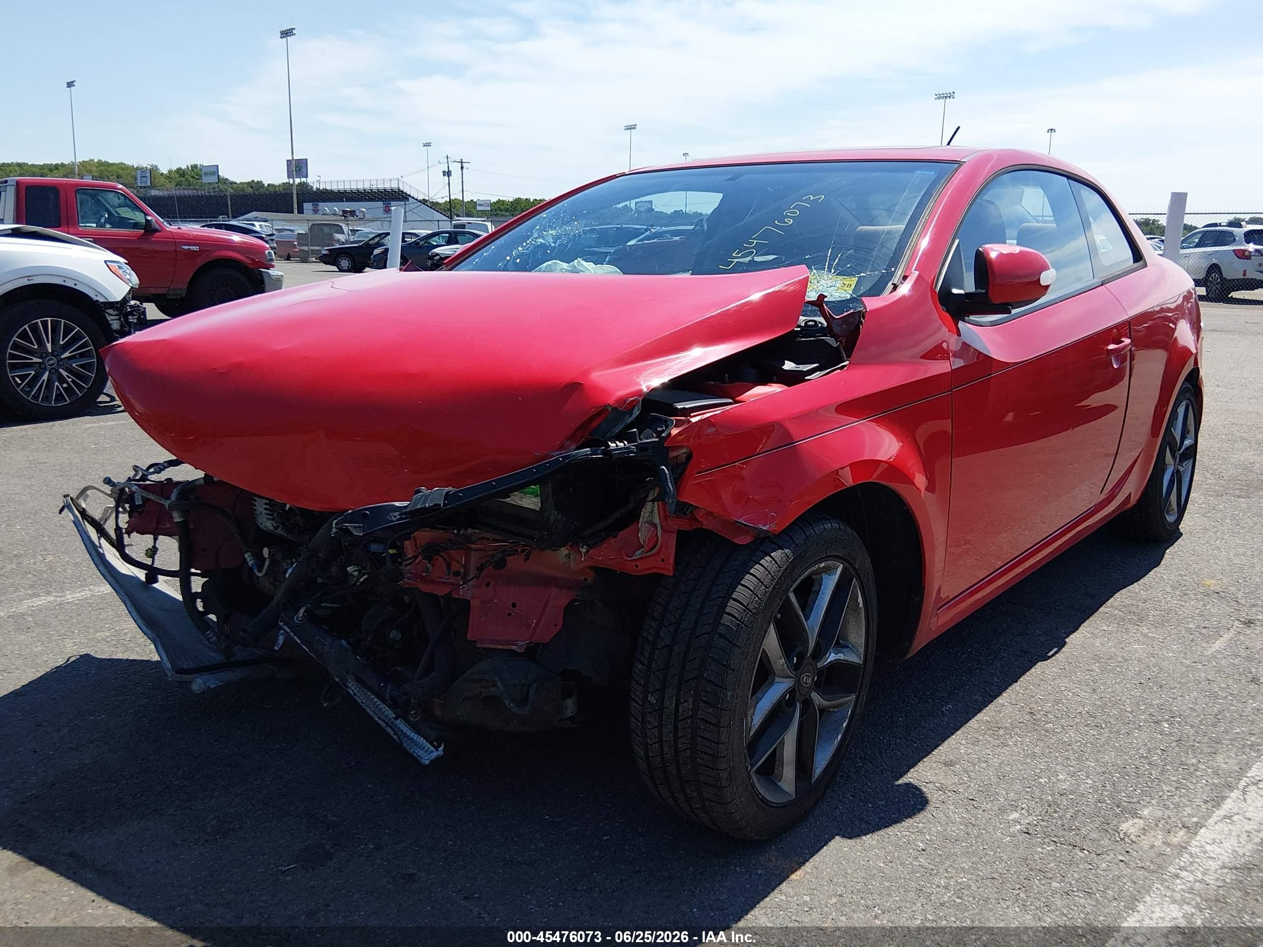 2010 Kia Forte Koup Sx Красный vin: KNAFW6A31A5125546