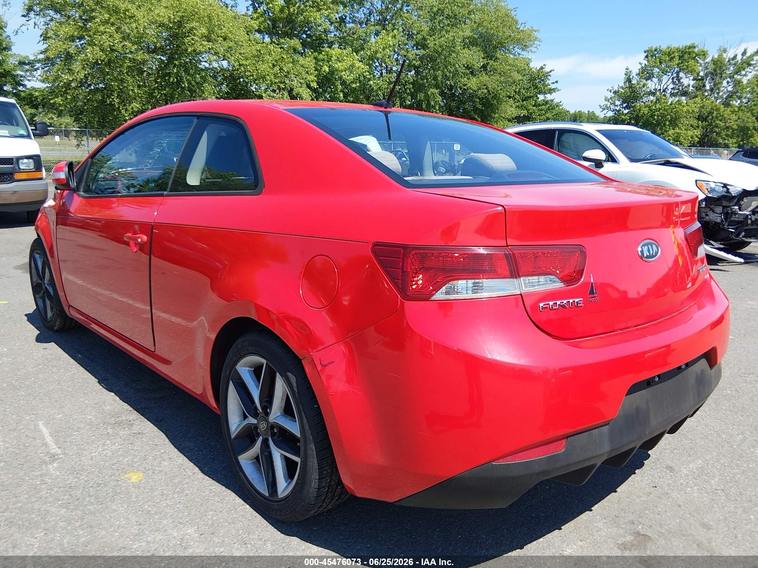 2010 Kia Forte Koup Sx Красный vin: KNAFW6A31A5125546